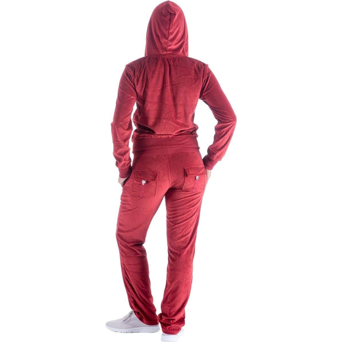 Conjunto de chándal de velour Yasumond 2 piezas para mujer