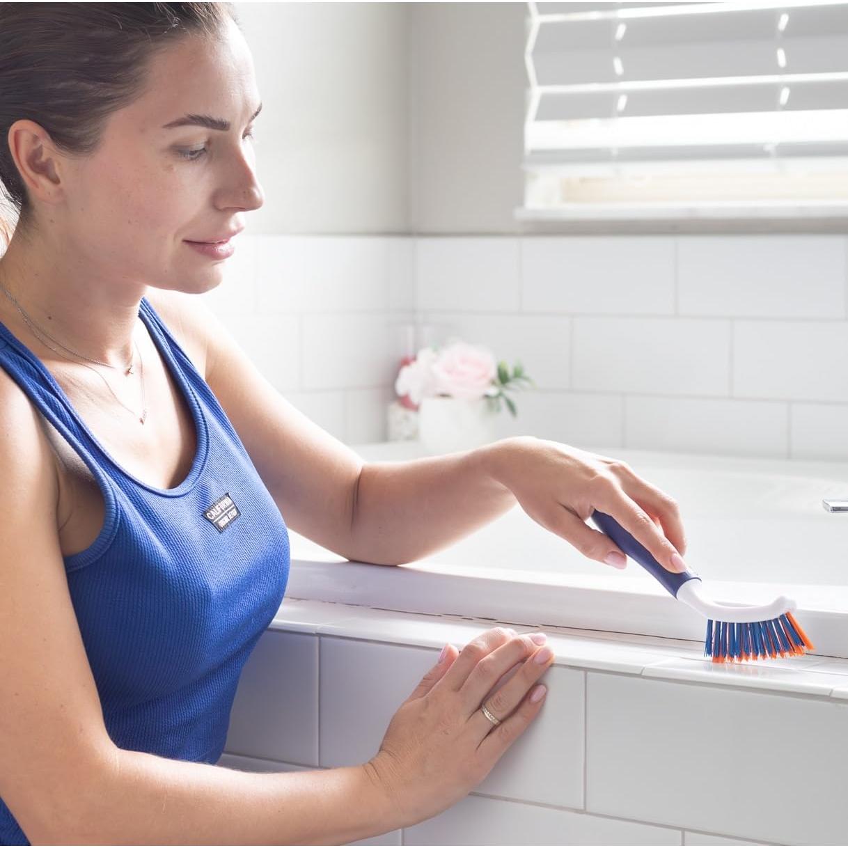 Cepillo de Limpieza de Lechada Bring It On 20 cm Ergonómico