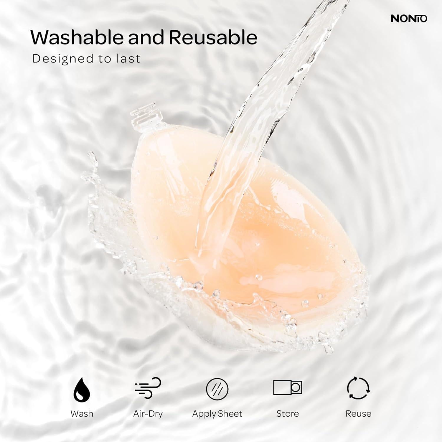 Sujetador Adhesivo Sin Tirantes Push Up Reutilizable Nude