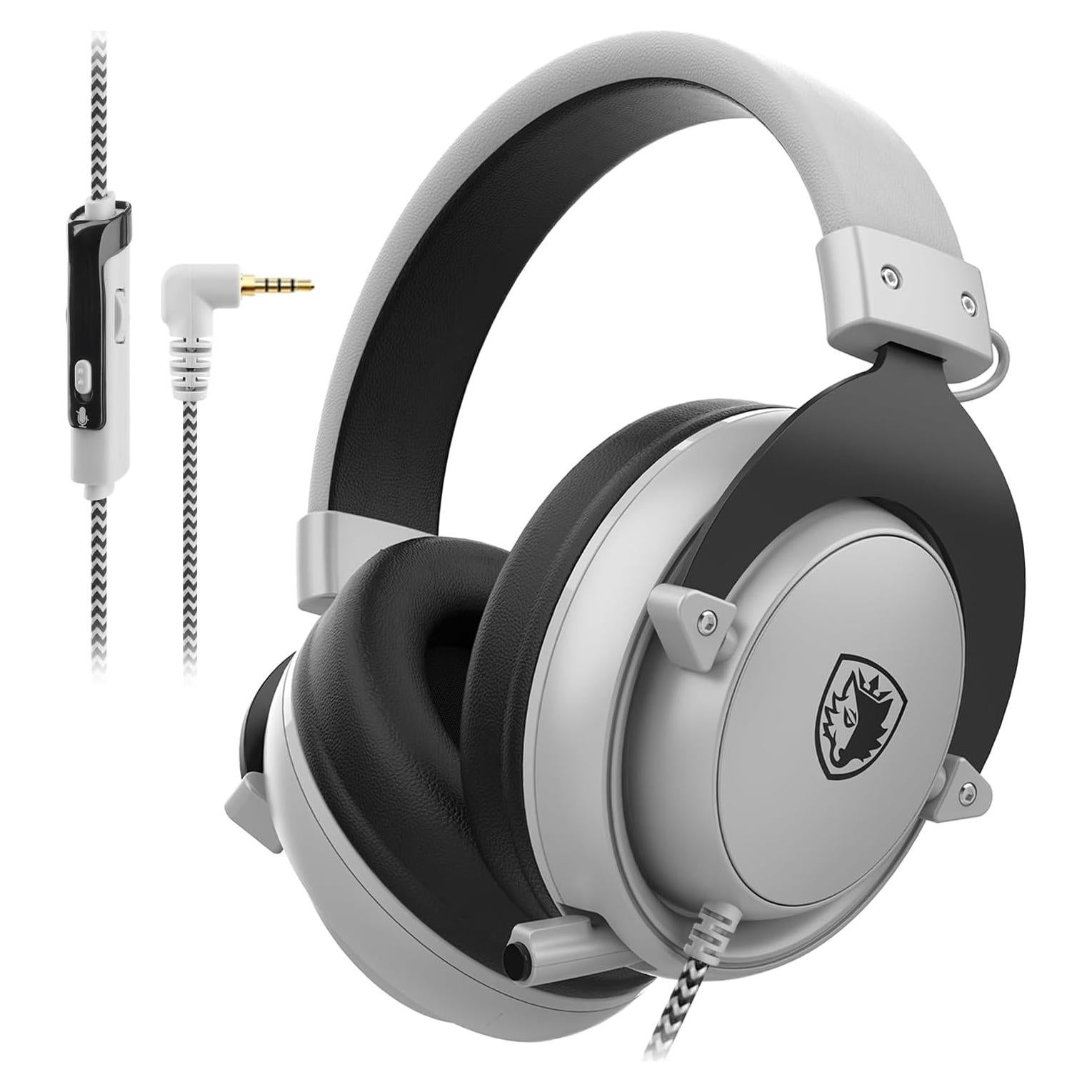 Auriculares Estéreo SADES Mpower para Juegos PS4/PC/Móvil Gris