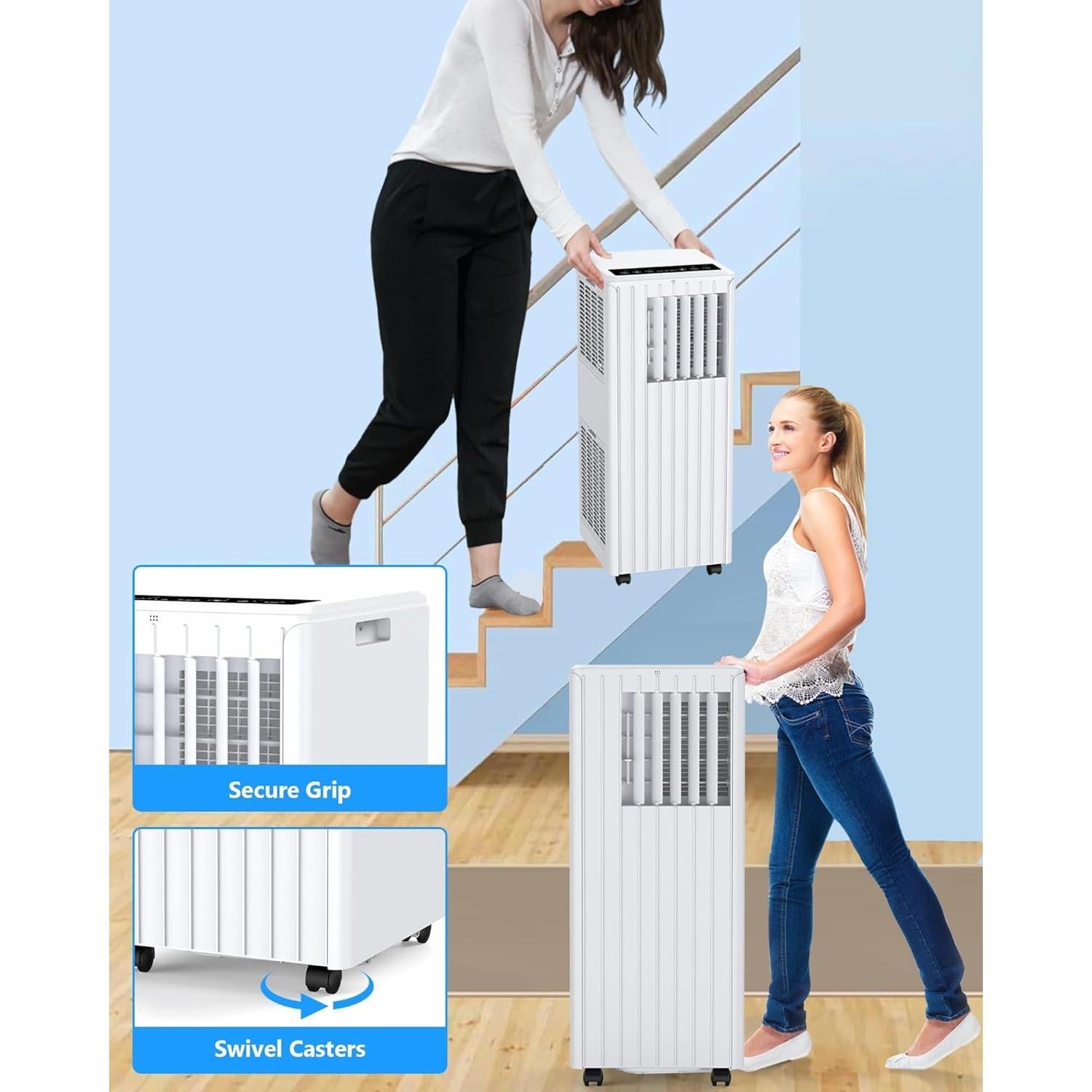 Aire Acondicionado Portátil GarveeTech 8000 BTU 3-en-1