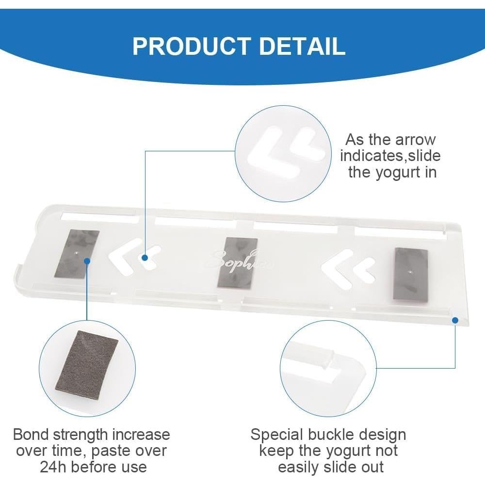 Organizador de Yogur SOPHICO para Nevera, 4 Botellas, 38x10.4cm