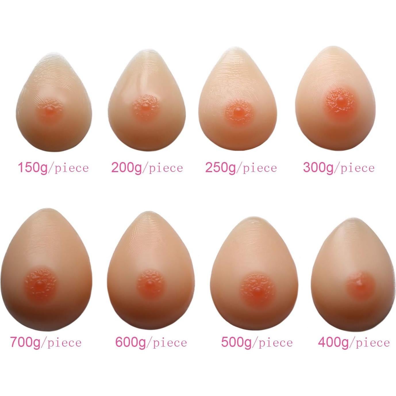 Formas de Pecho Silicona Ecoup 300-1800g Copa 34A-F