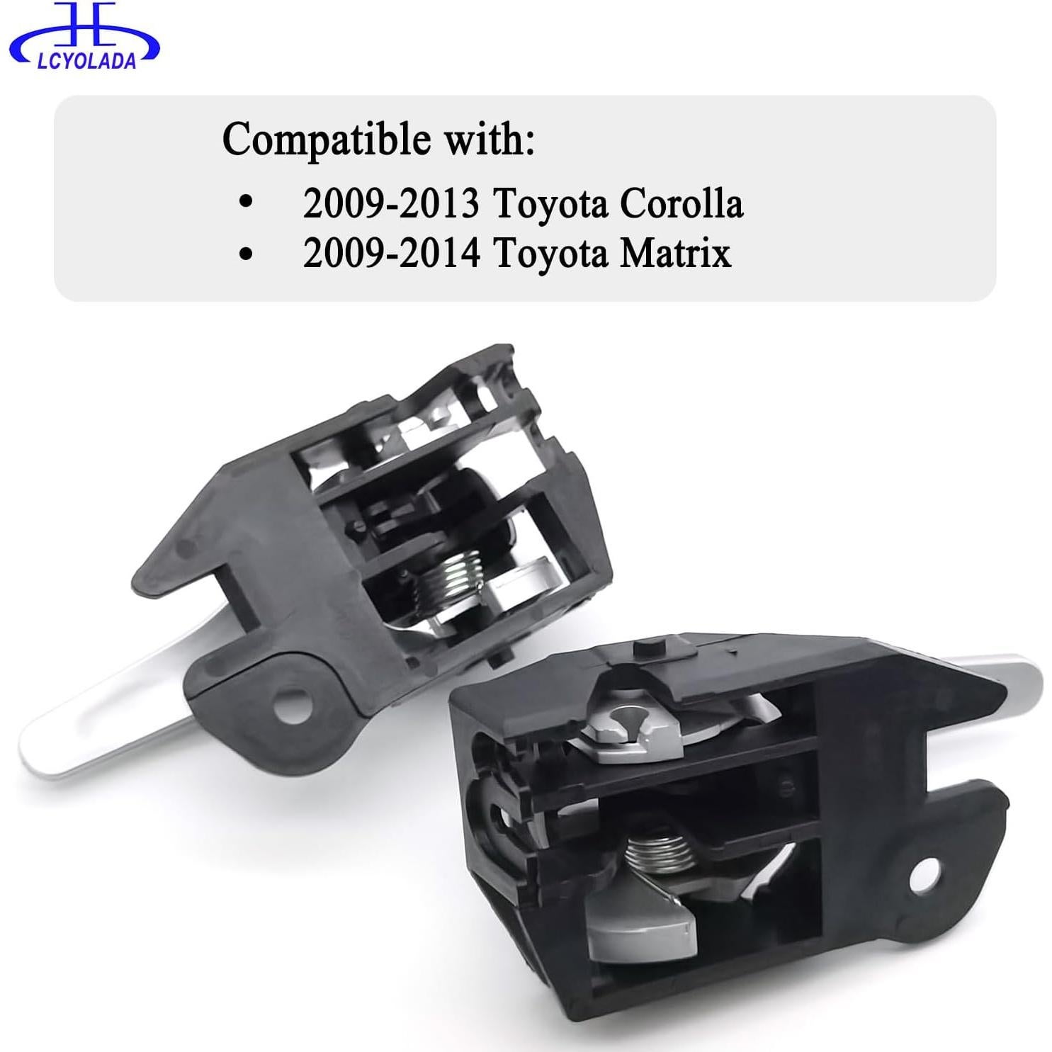 Manijas interiores de puerta Lcyolada para Toyota Corolla 2009-2013