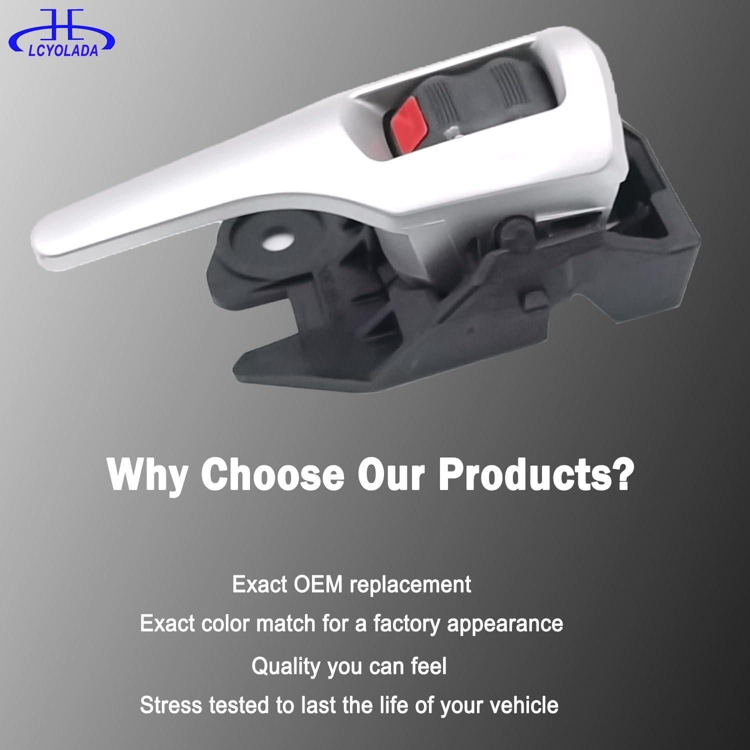 Manijas interiores de puerta Lcyolada para Toyota Corolla 2009-2013