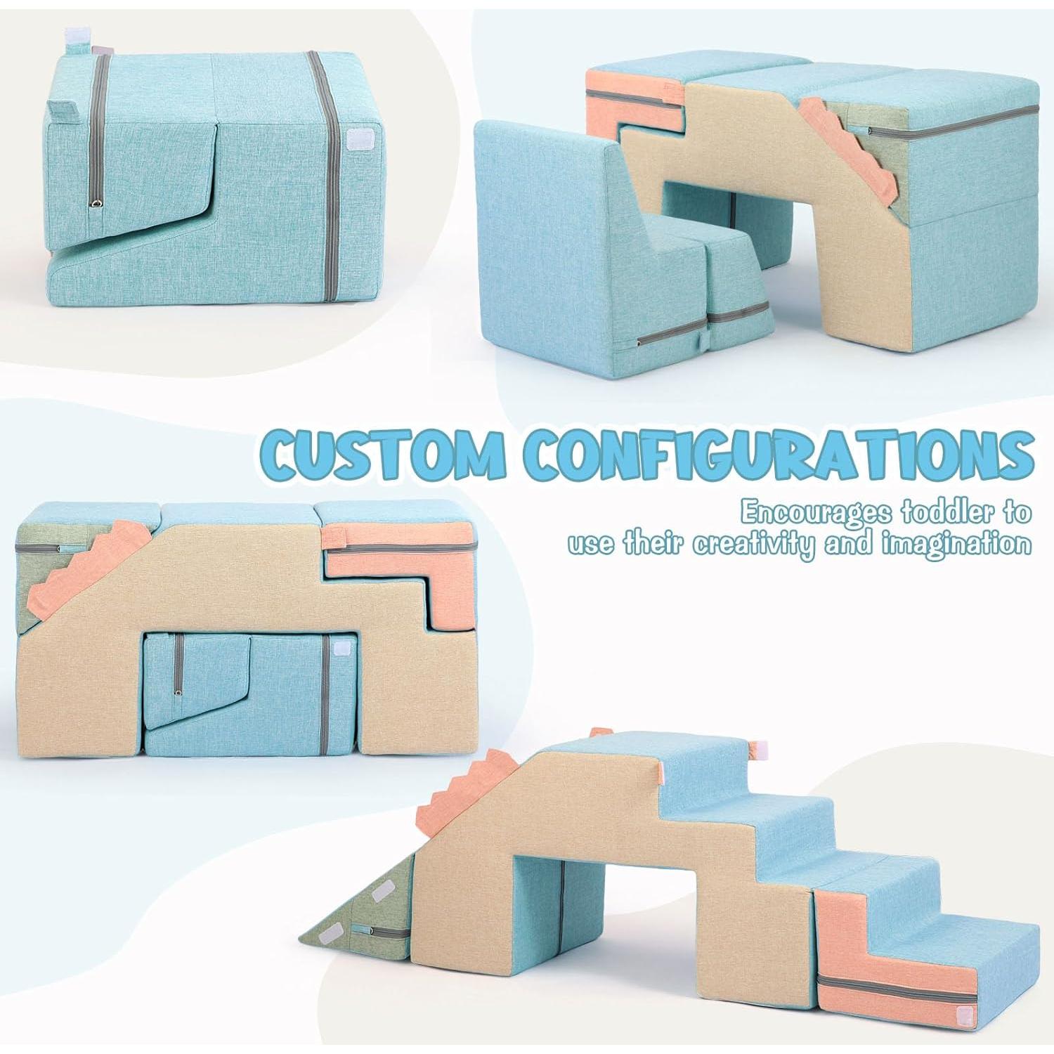 Bloques de Escalada de Espuma Asweets 4 en 1 para Niños