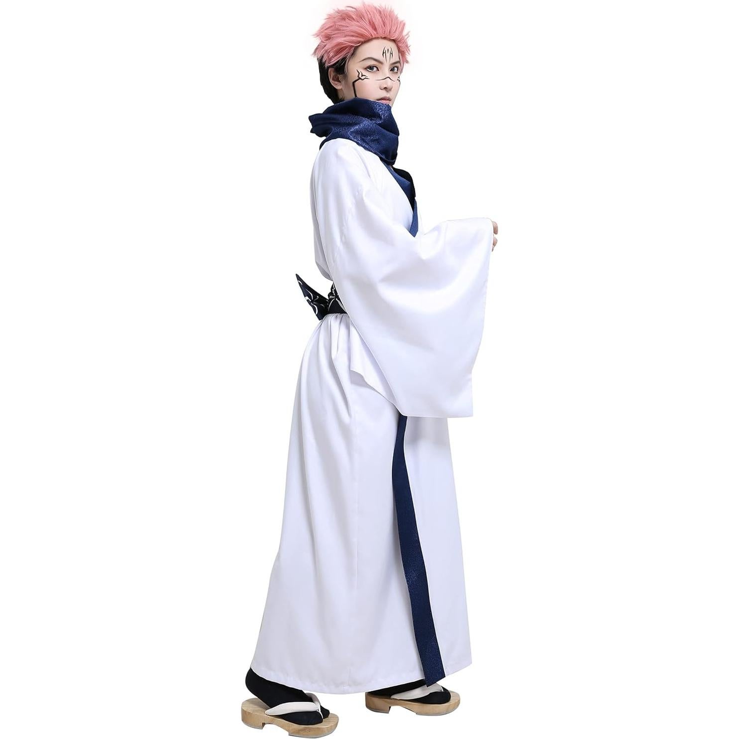 Traje de Cosplay Haikyuu para Hombre Kimono Yukata con Bufanda