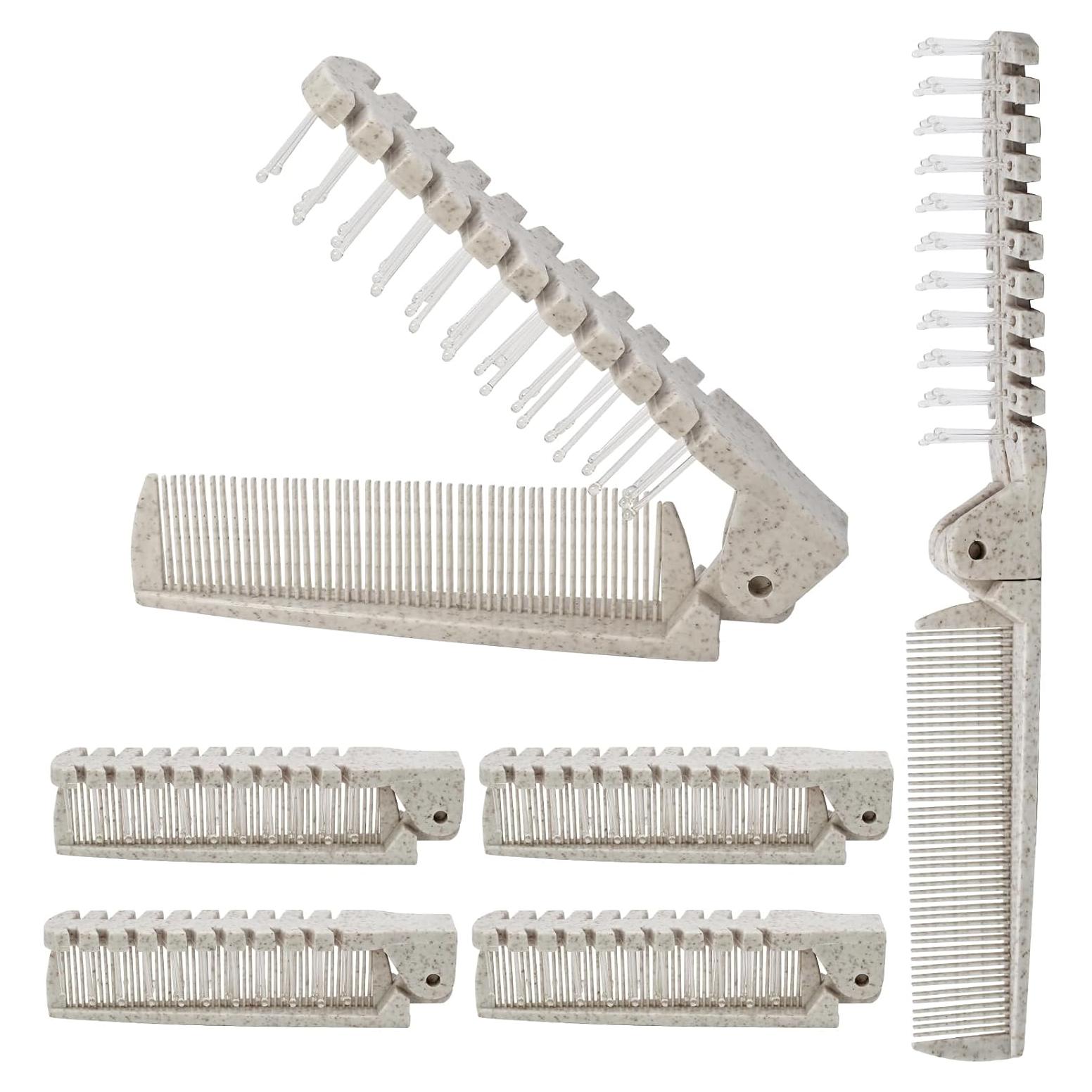 6 Piezas Cepillo de Viaje Plegable Qjaiune Antiestático