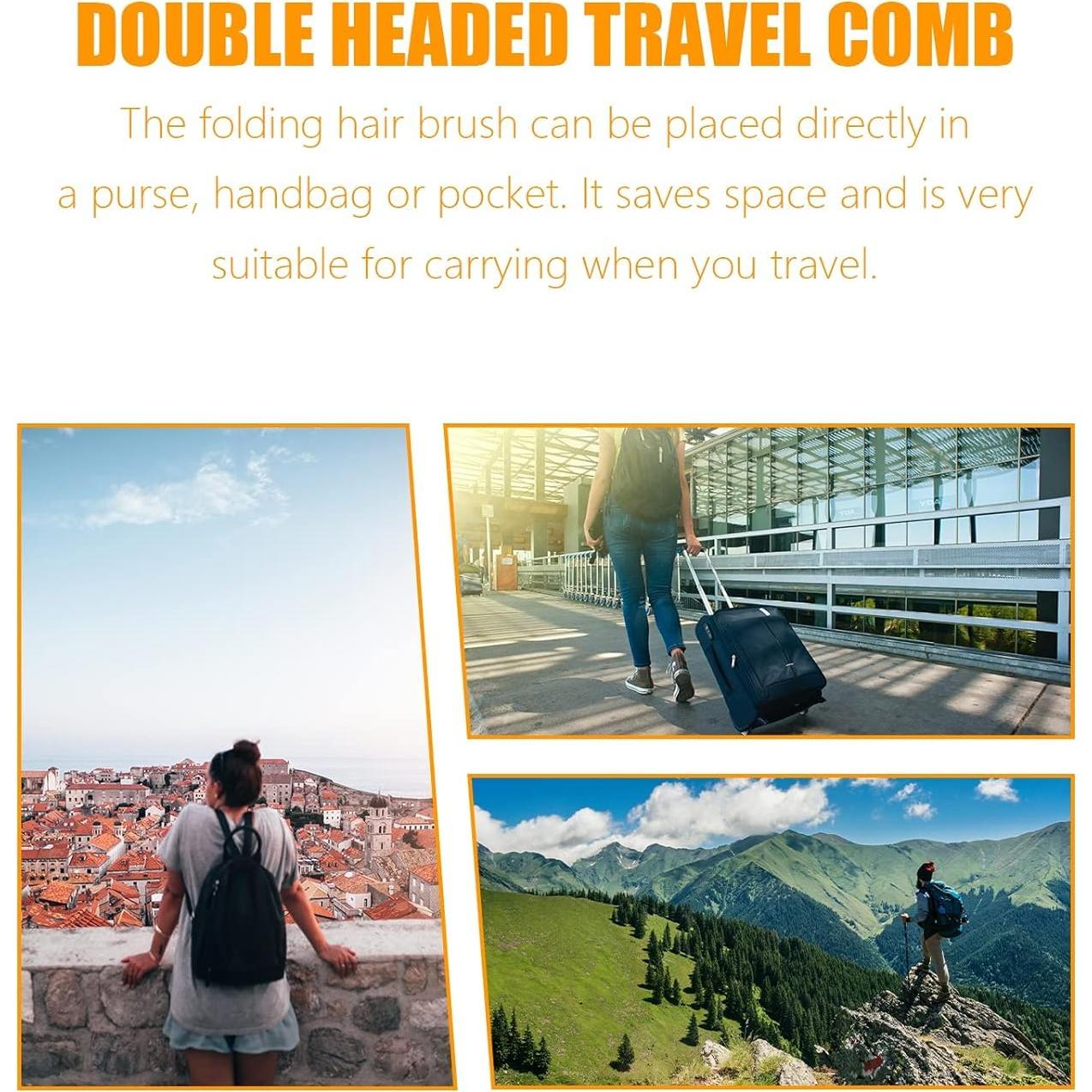 6 Piezas Cepillo de Viaje Plegable Qjaiune Antiestático