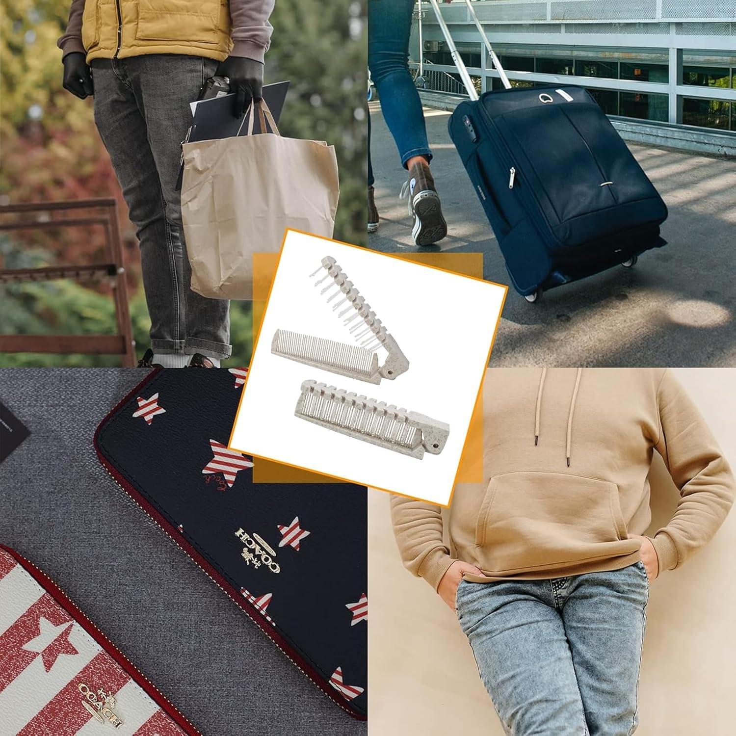 6 Piezas Cepillo de Viaje Plegable Qjaiune Antiestático