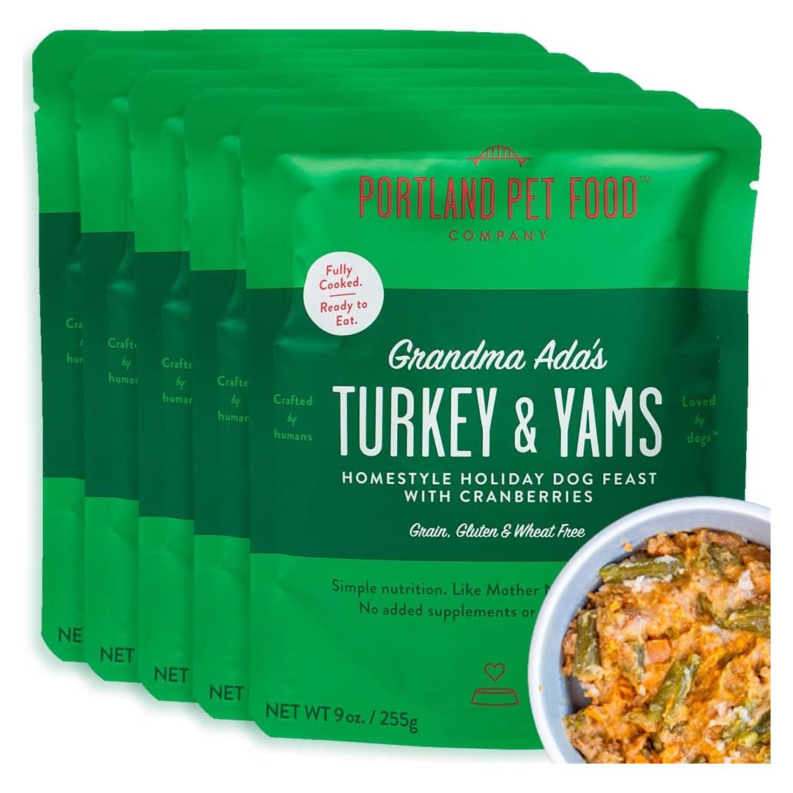 Comida Fresca para Perros Portland Pet Food 5 Paquetes 255g Pavo