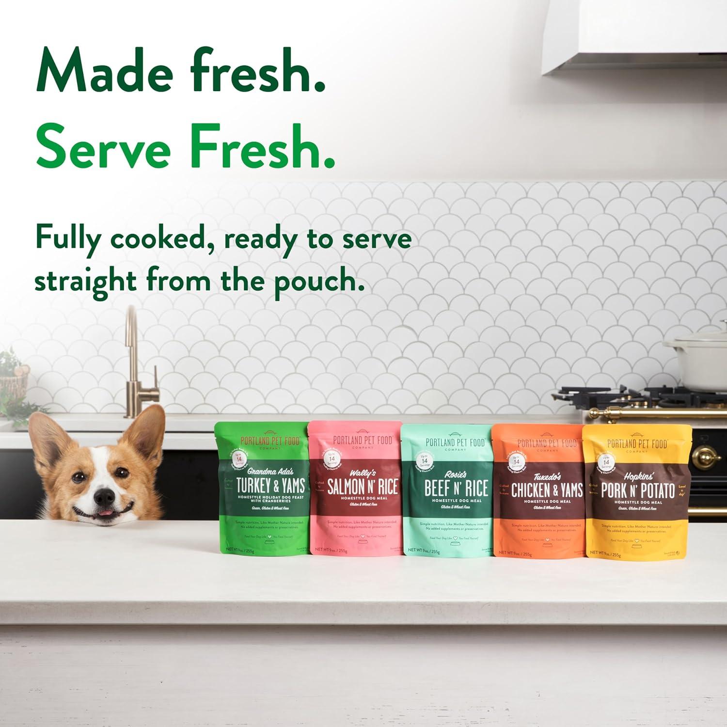 Comida Fresca para Perros Portland Pet Food 5 Paquetes 255g Pavo