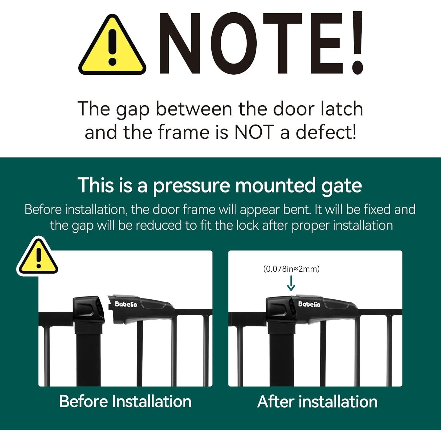 Puerta de Seguridad Babelio 73.66-121.92 cm Cierre Automático