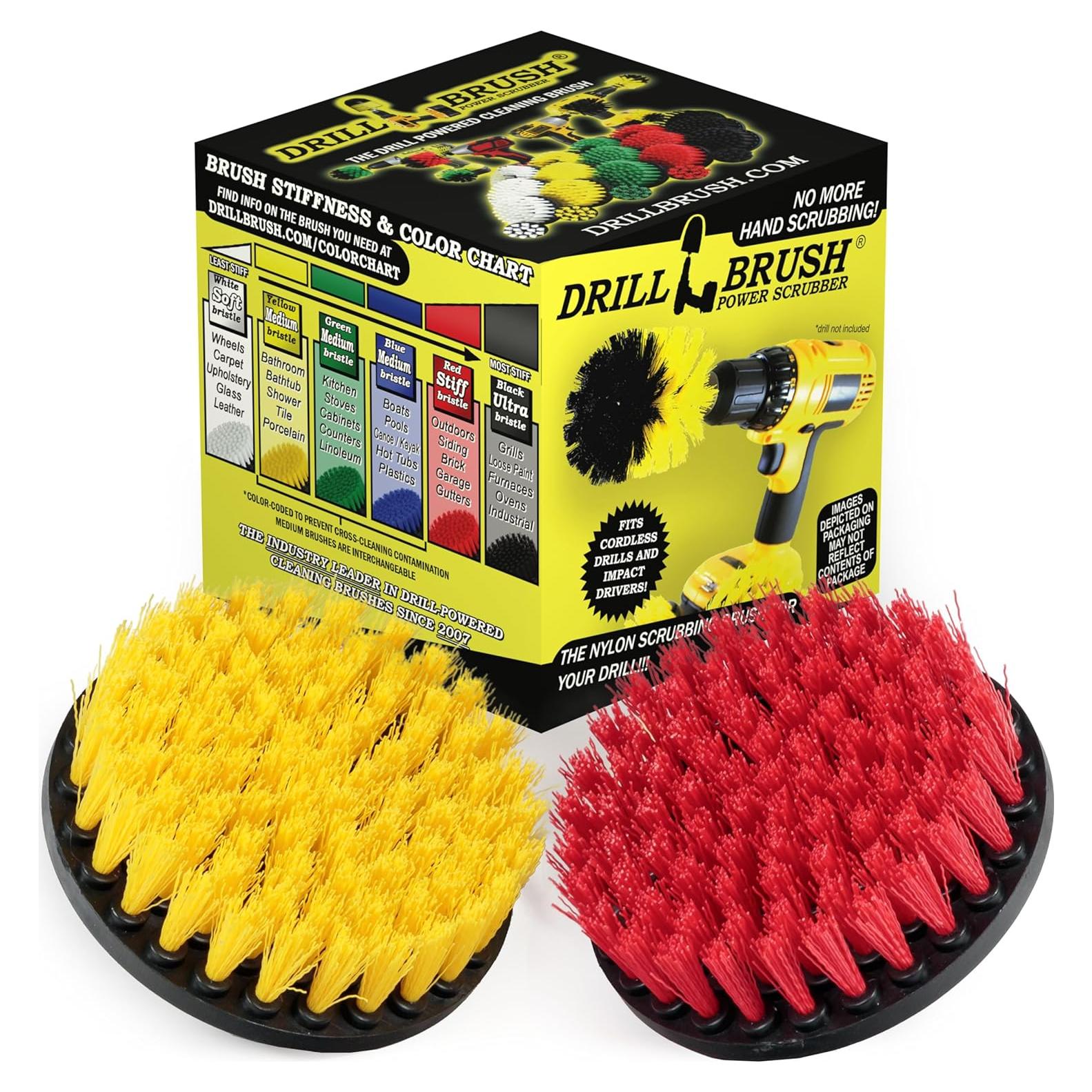 Kit de Cepillos de Fregado Drillbrush 5" para Limpieza