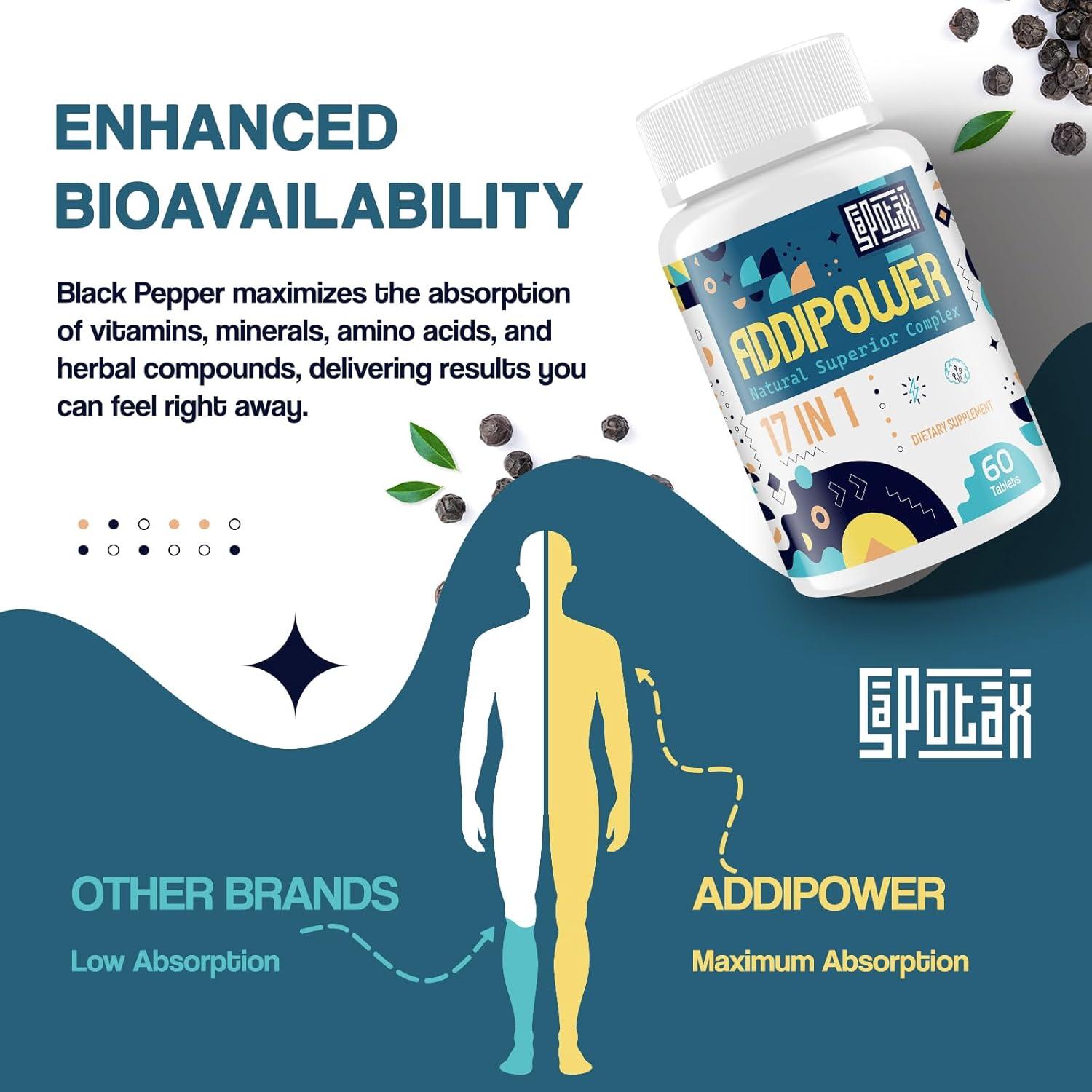 Suplemento Nootrópico Sapotax 17-en-1 para Memoria 60 Tabletas