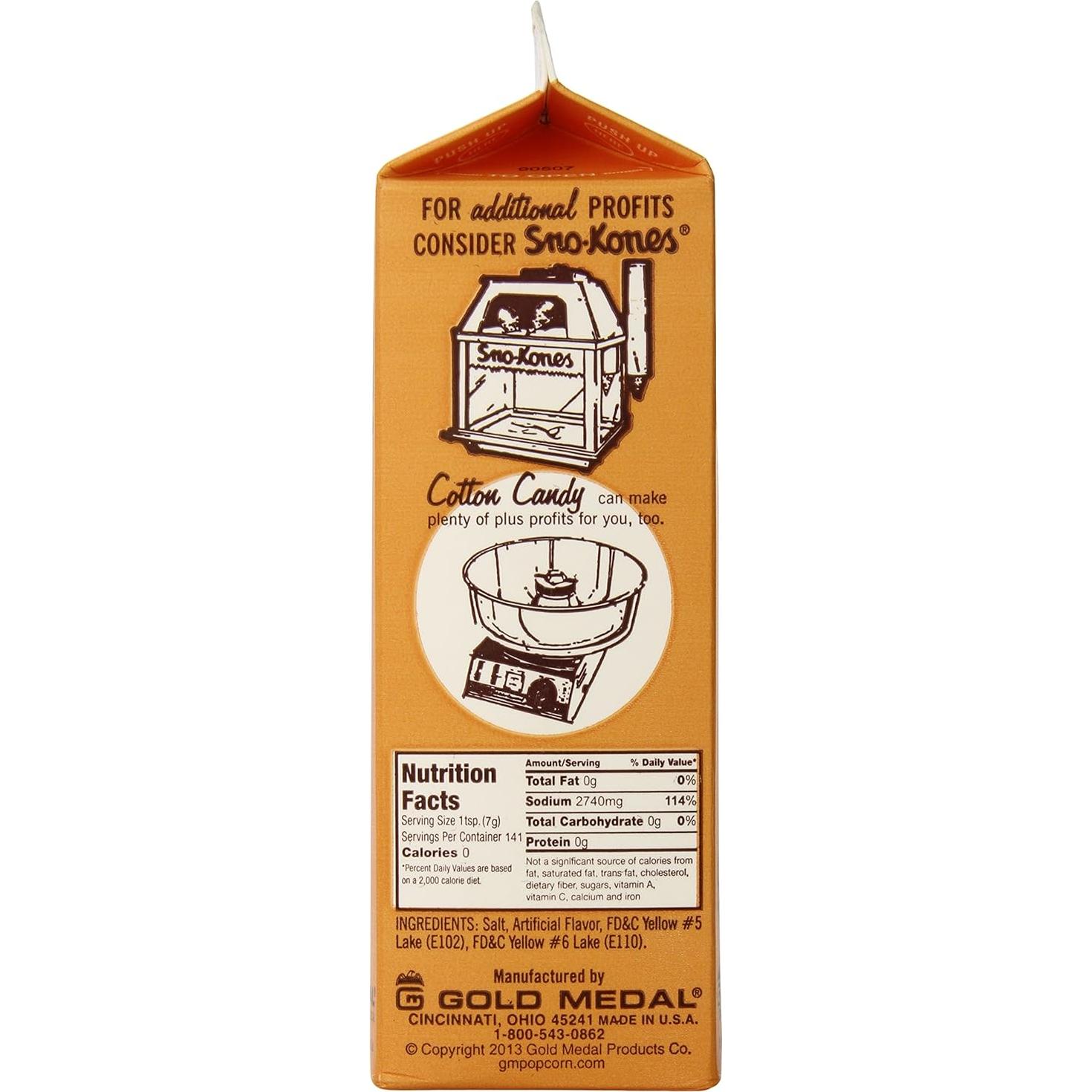 Sal de Palomitas Flavacol Gold Medal 992g - Sazonador Cine