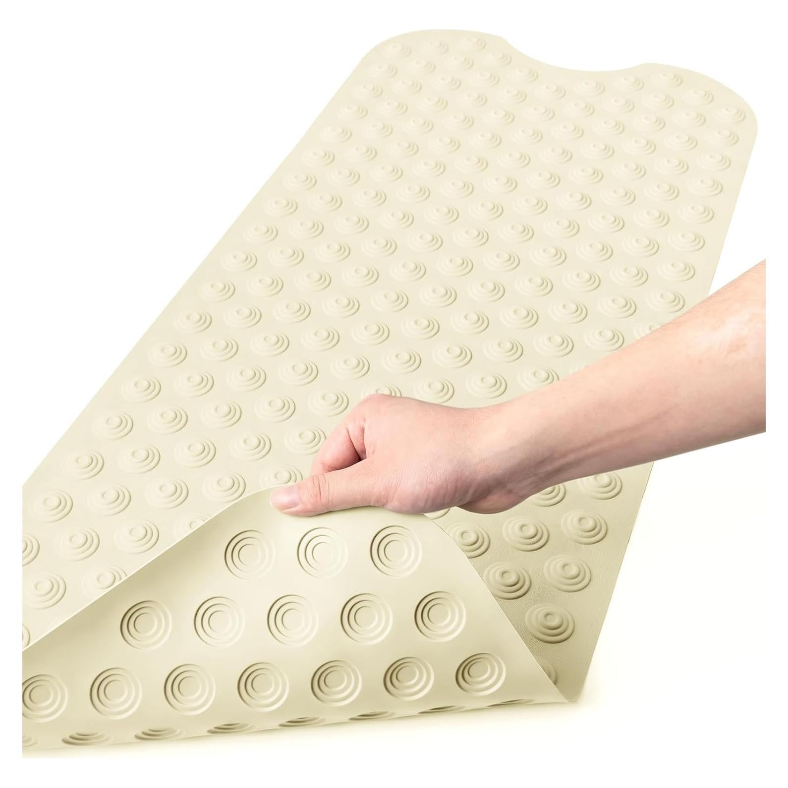 Alfombra de Baño Antideslizante Bligli 99x41cm Beige