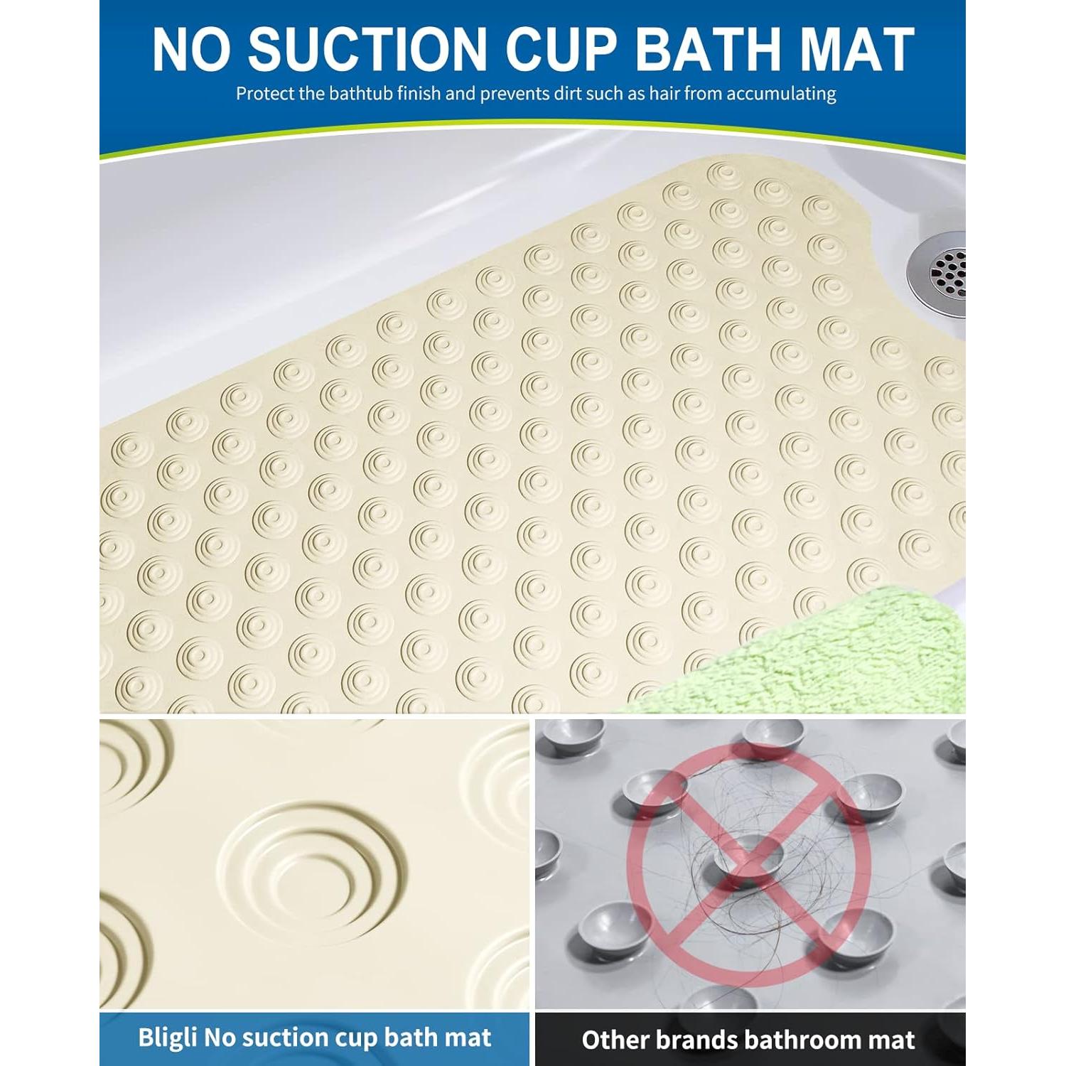 Alfombra de Baño Antideslizante Bligli 99x41cm Beige