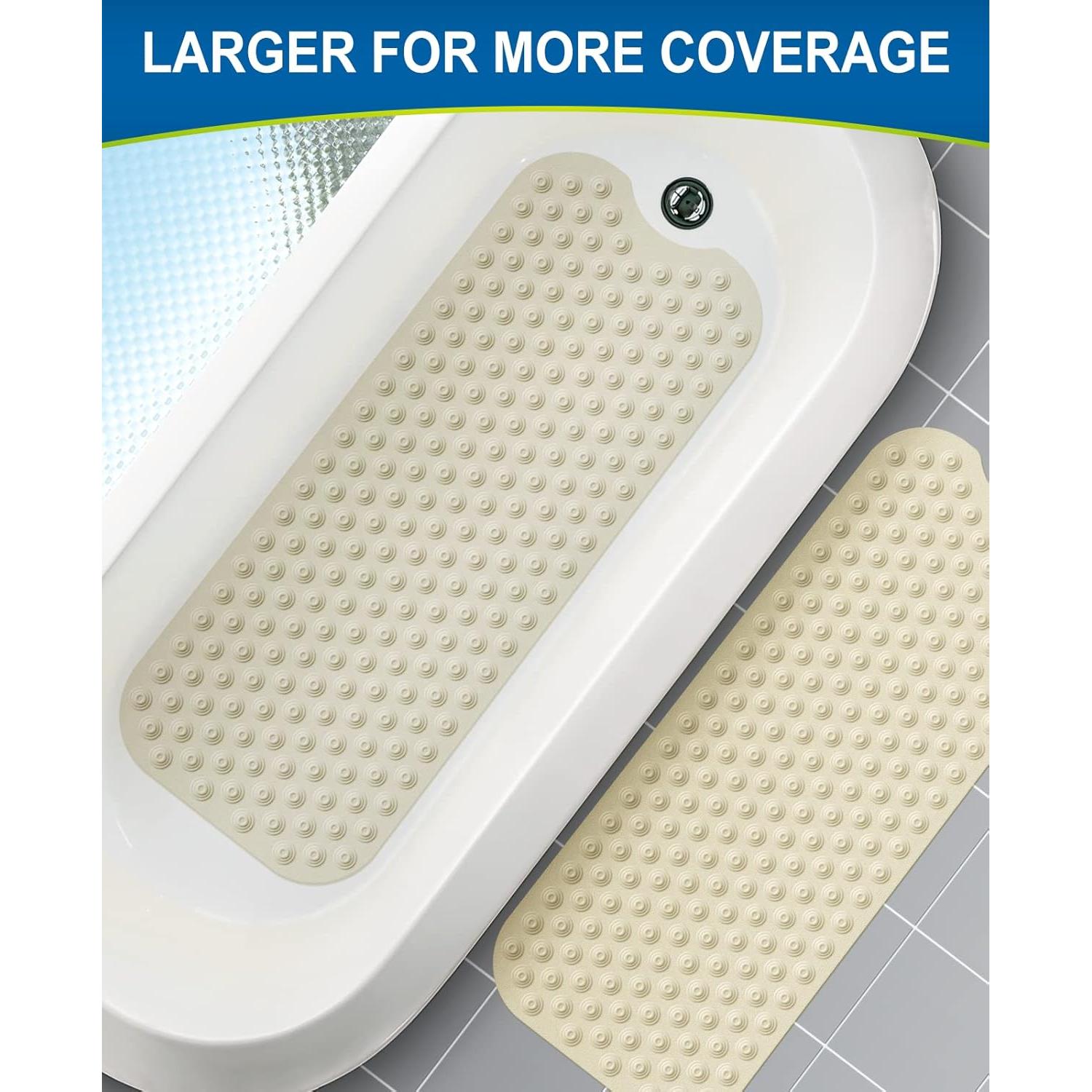 Alfombra de Baño Antideslizante Bligli 99x41cm Beige