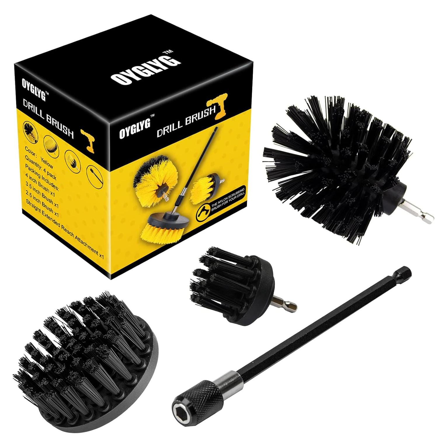 Kit de Accesorios para Taladro OYGLYG 4 Piezas Negro