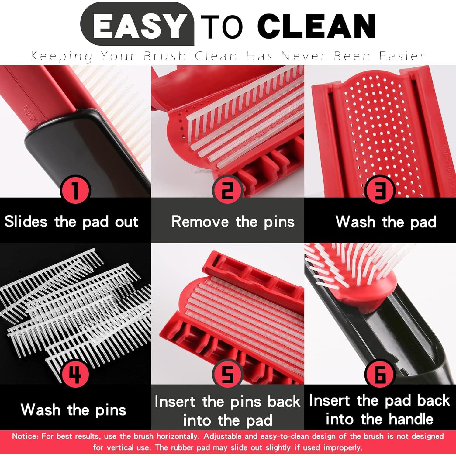 Cepillo Acolchado Enjoy Holiday 1981 2 PCS para Cabello