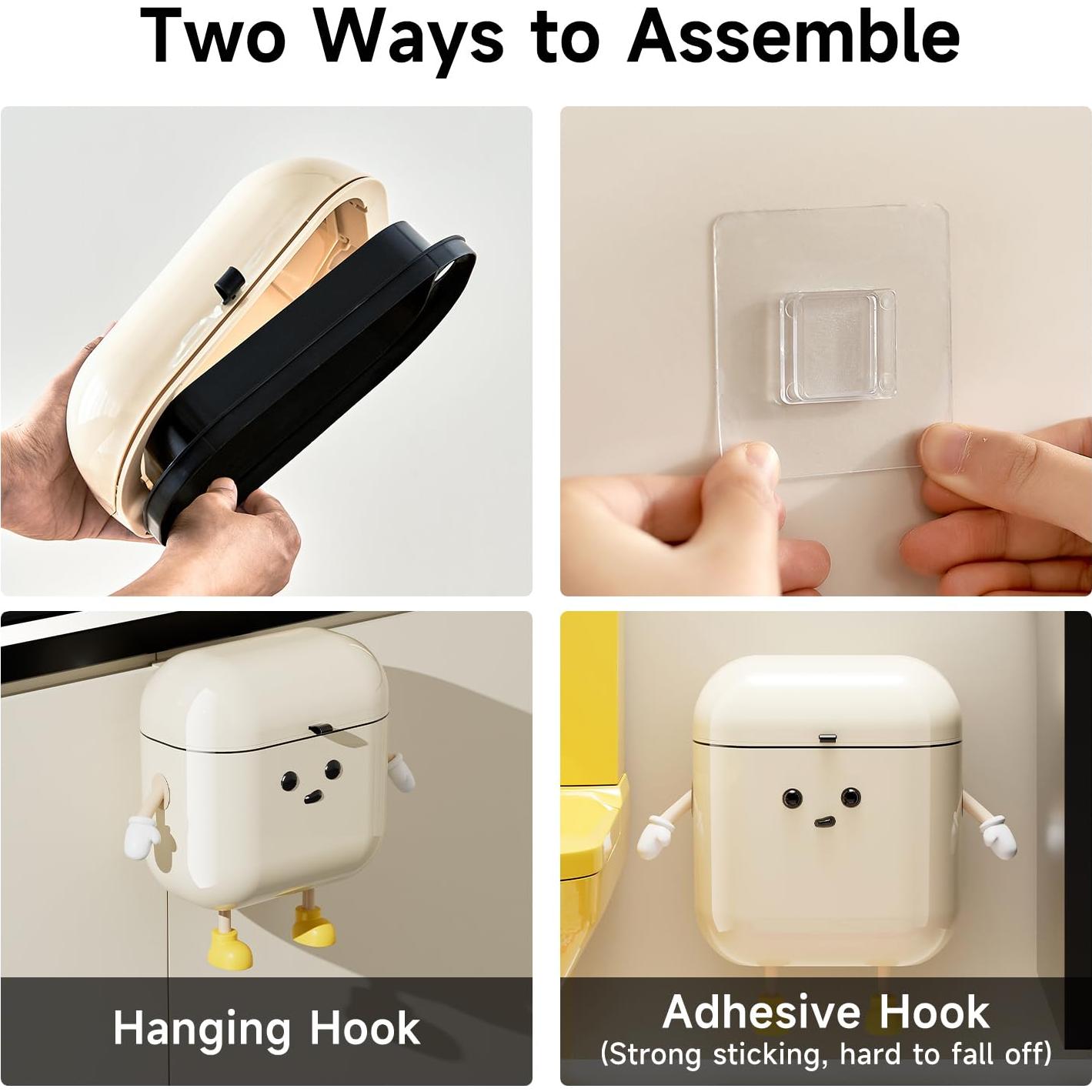 Cubo de Compostaje UFORU 9L para Cocina y Baño, Montable