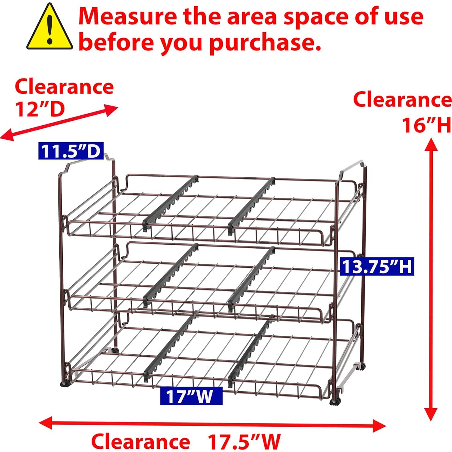 Organizador Apilable para Latas Simple Houseware Bronce 36 Latas