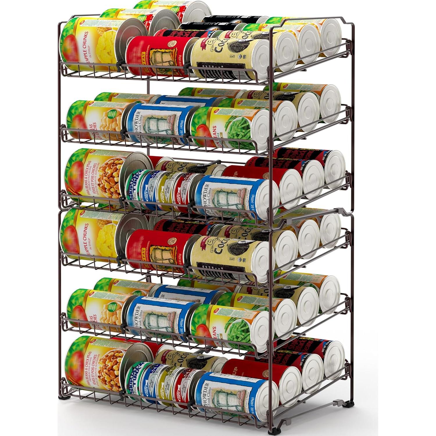 Organizador Apilable para Latas Simple Houseware Bronce 36 Latas