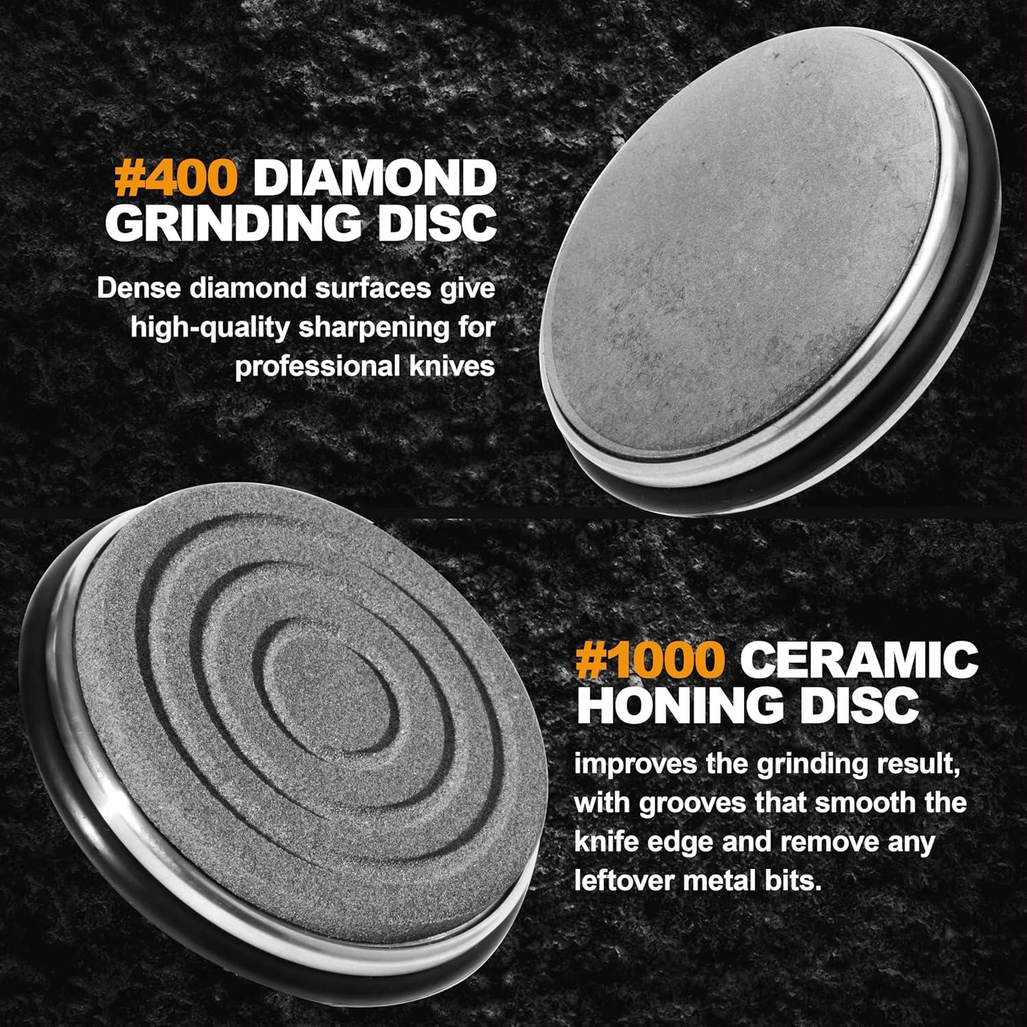 Afilador de cuchillos rodante ROLLET con discos de diamante