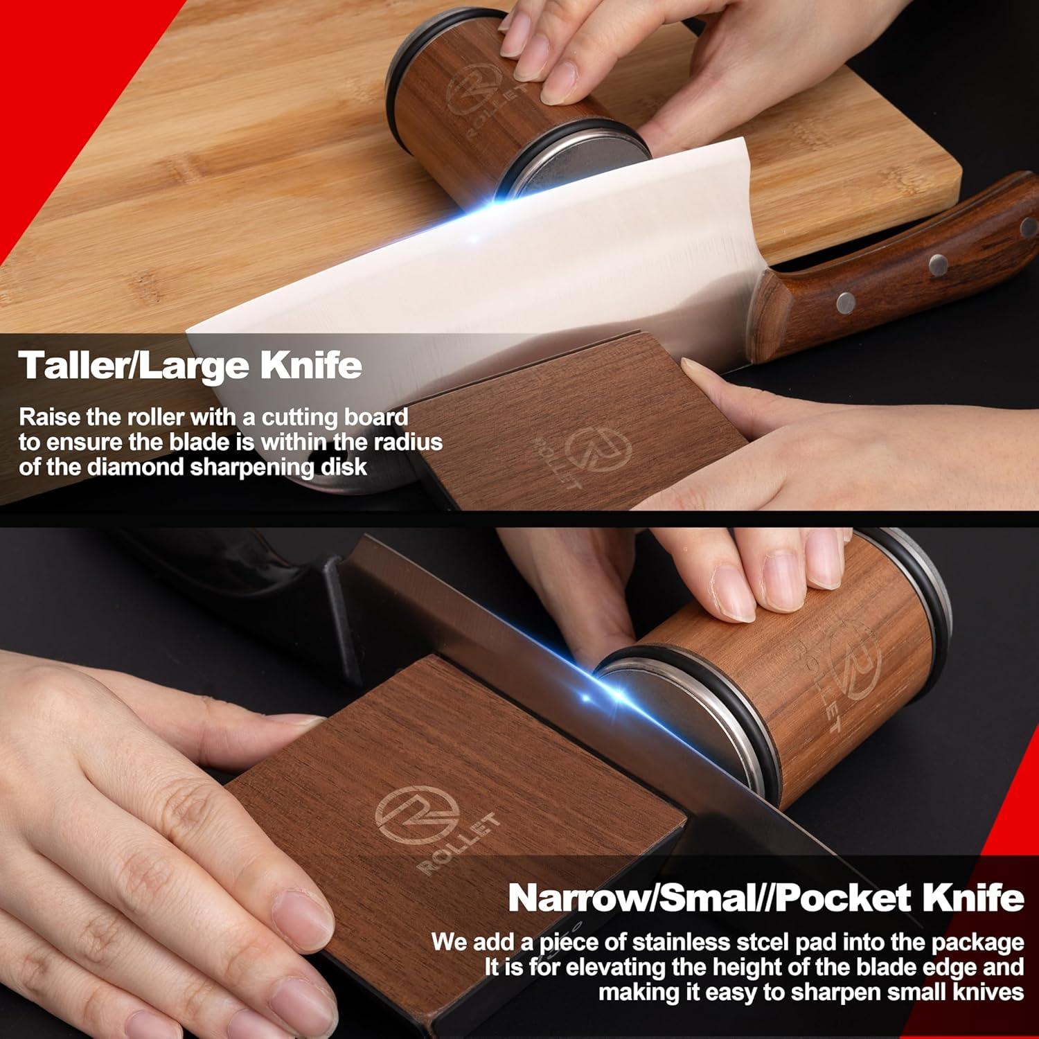 Afilador de cuchillos rodante ROLLET con discos de diamante
