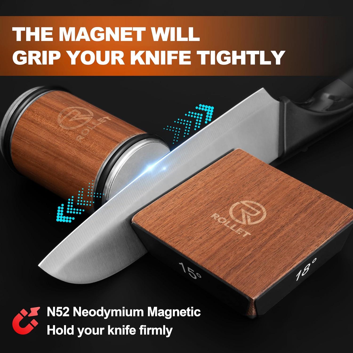 Afilador de cuchillos rodante ROLLET con discos de diamante