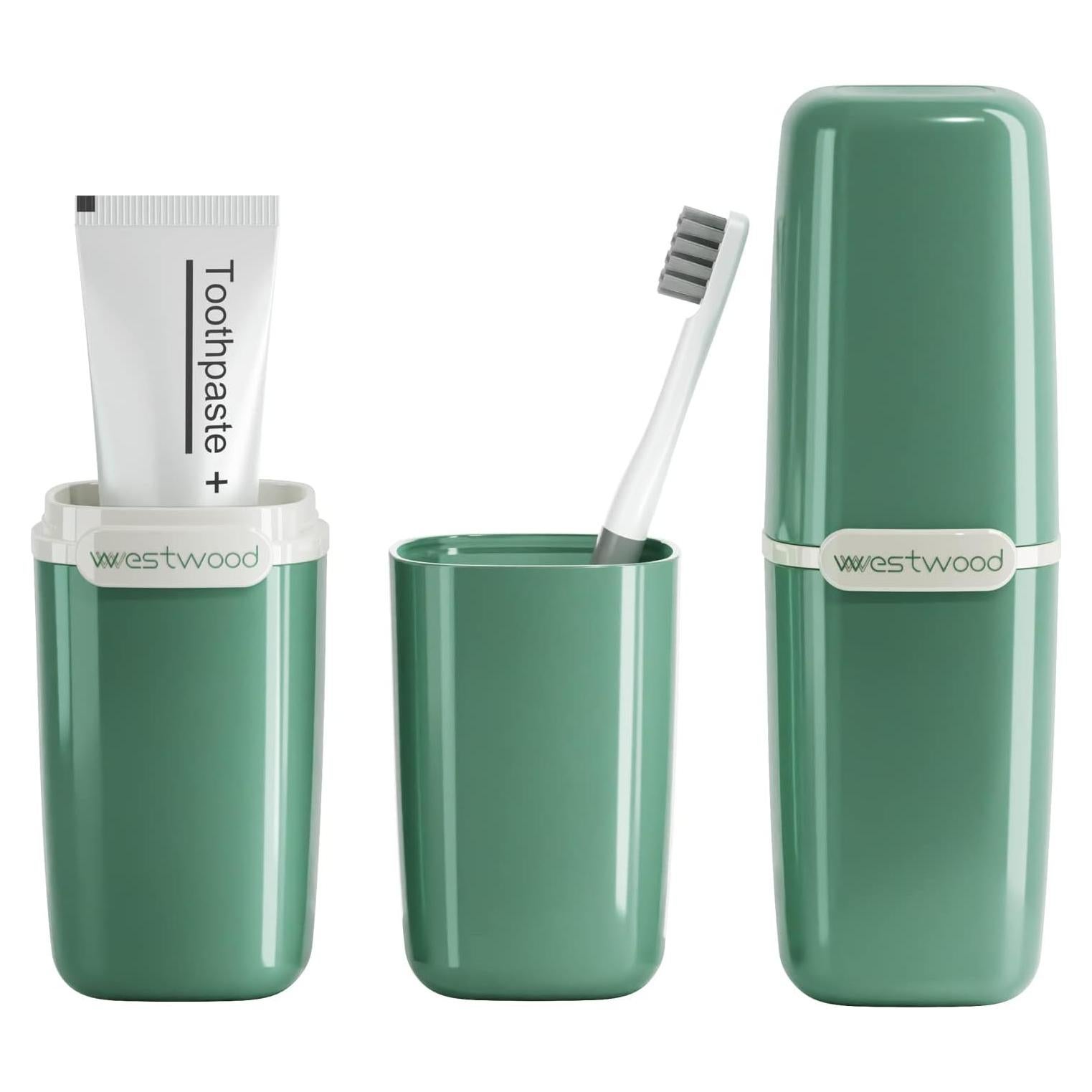 Funda de Cepillo de Dientes de Viaje Crafts Stone Verde 21.3cm