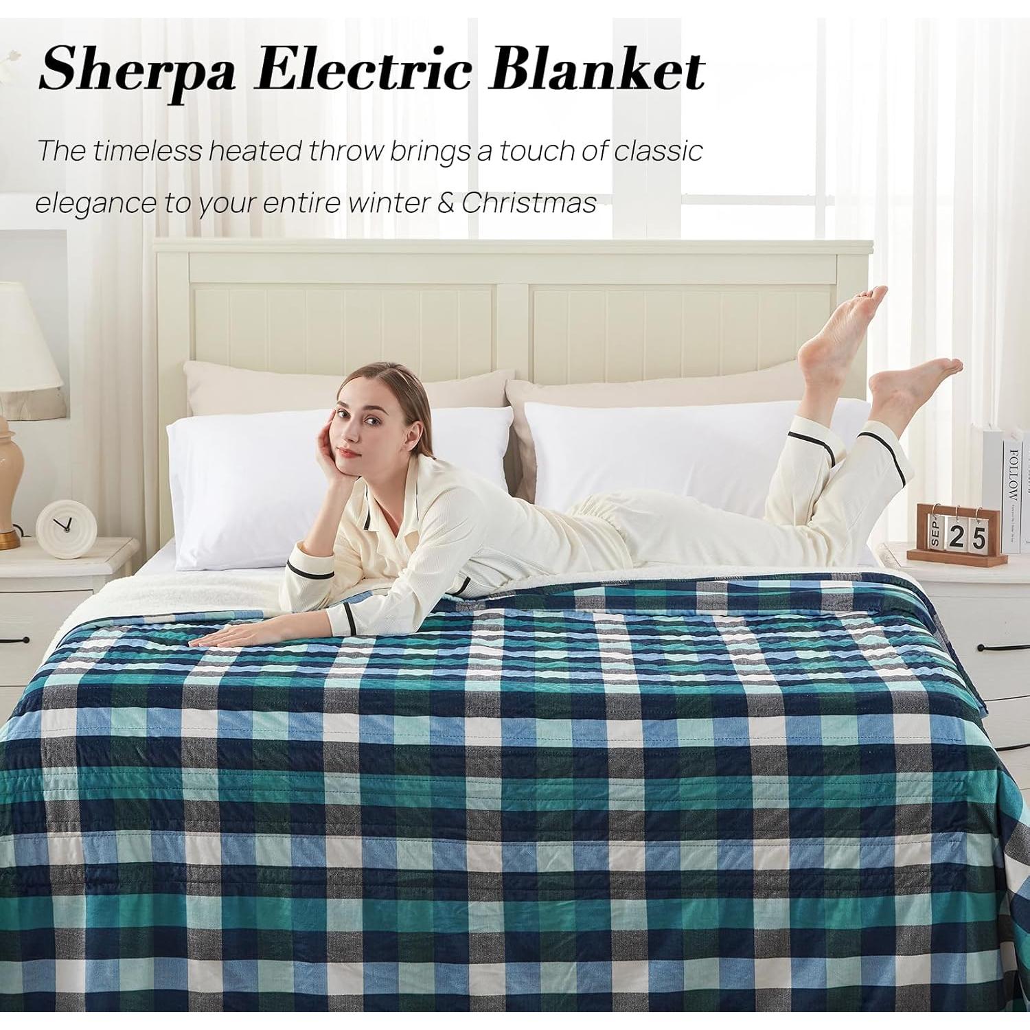 Manta Eléctrica Westinghouse Queen 213x229 cm 10 Niveles Verde