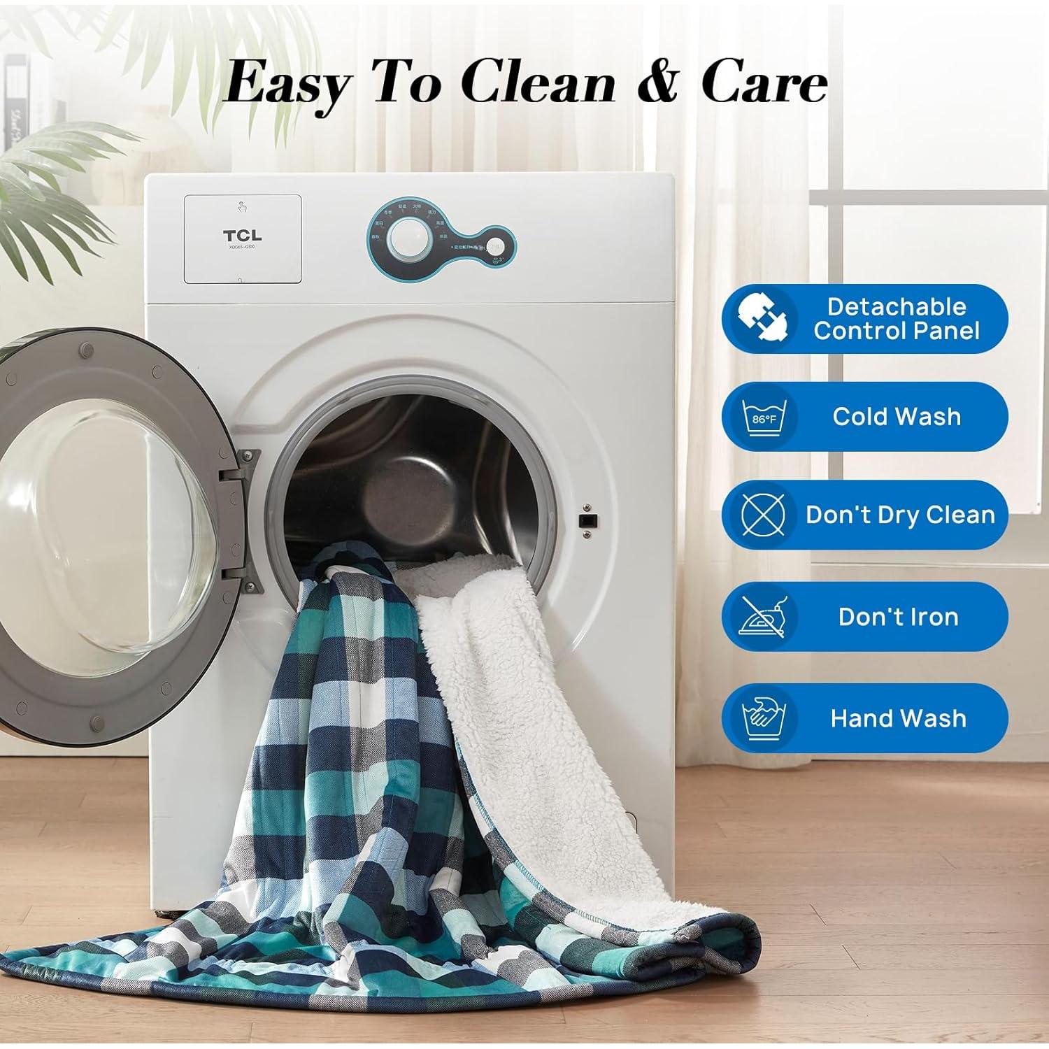 Manta Eléctrica Westinghouse Queen 213x229 cm 10 Niveles Verde