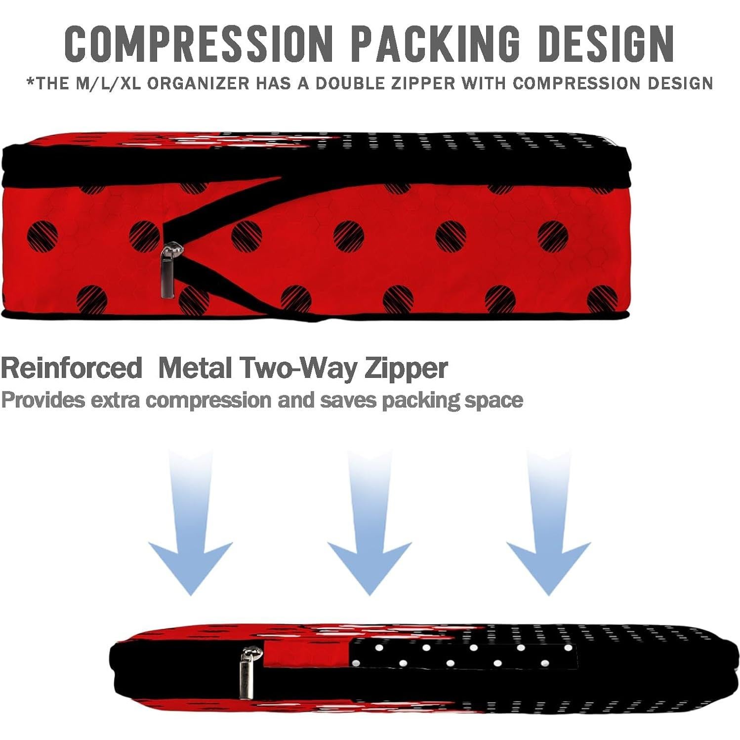 Set de 6 Cubos de Compresión Beautype para Viajes