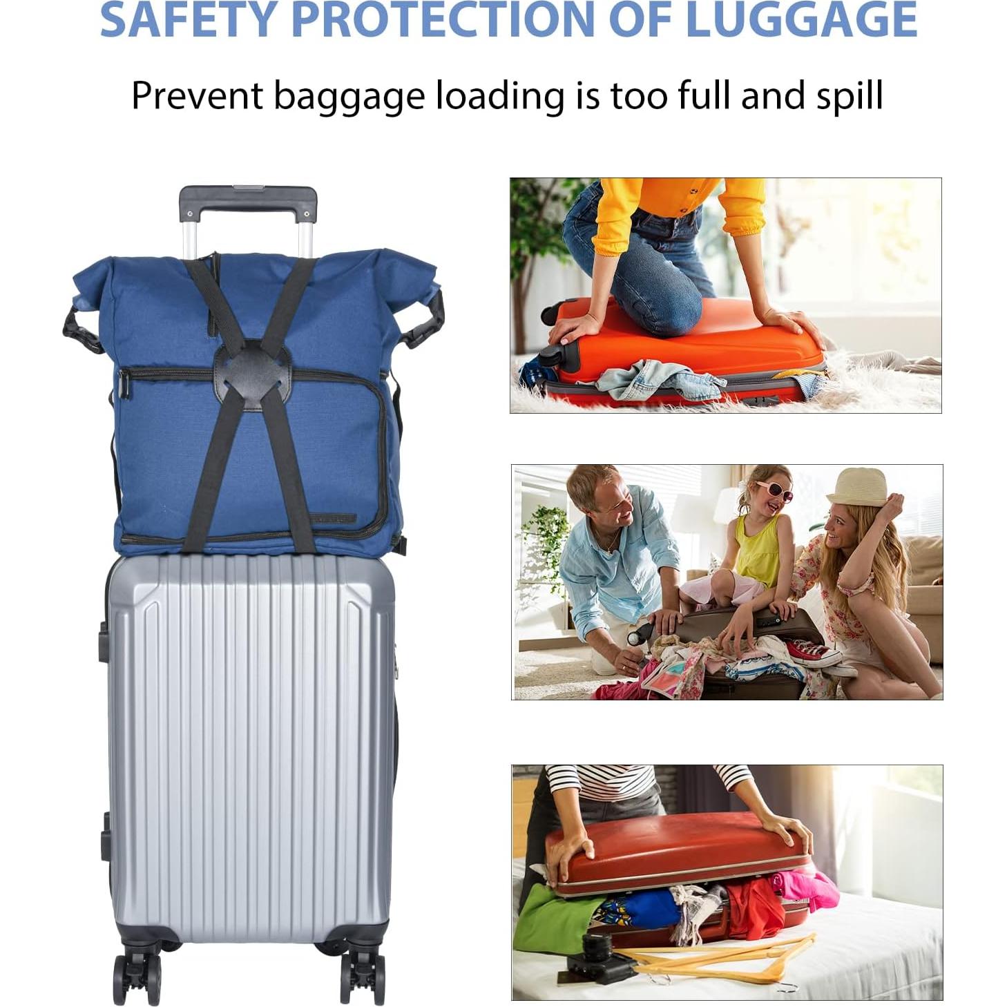 Correas de Equipaje Bungee XINRUI 2 Paquete Ajustables 150kg