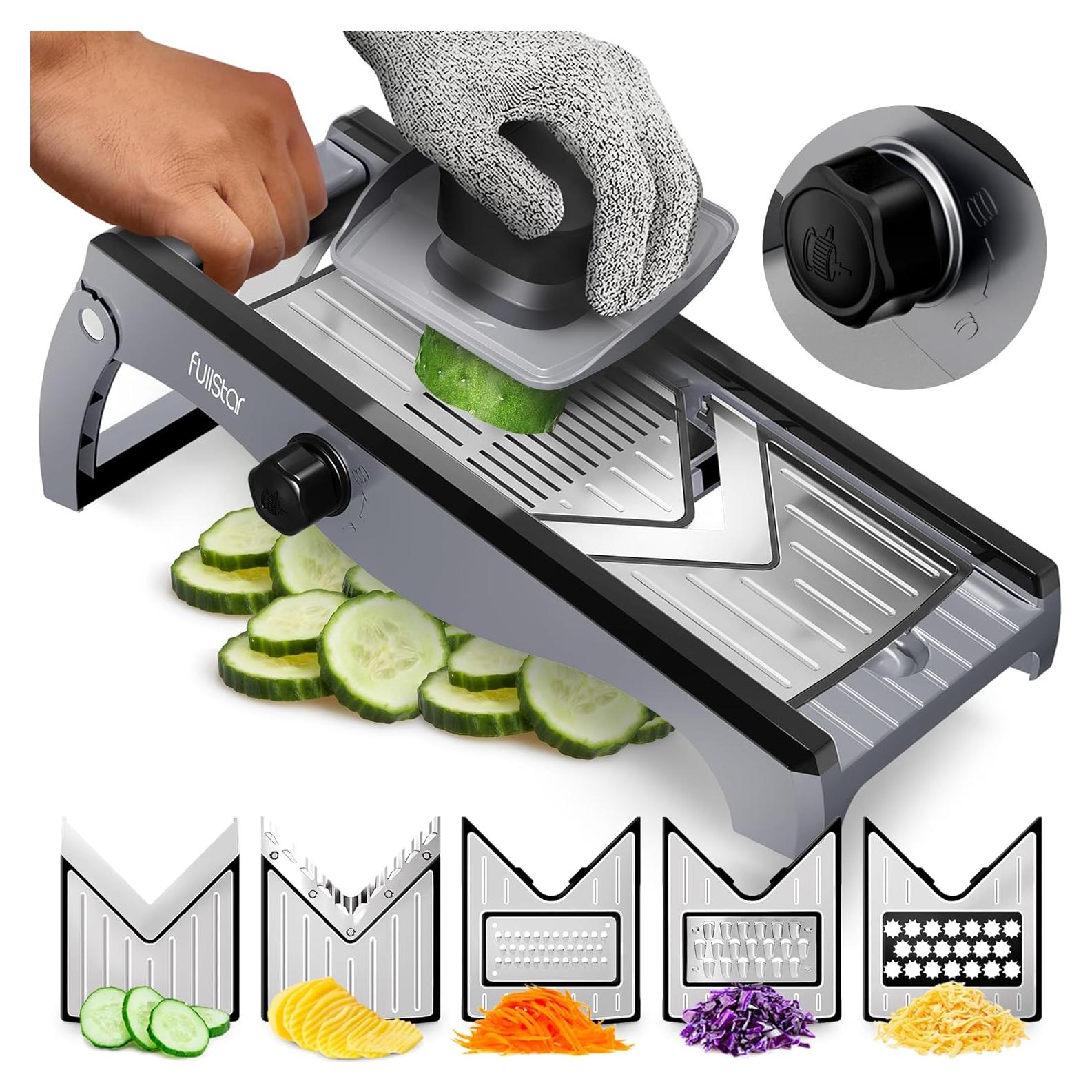 Cortador Mandolina 7-en-1 Fullstar Acero Inoxidable Plata