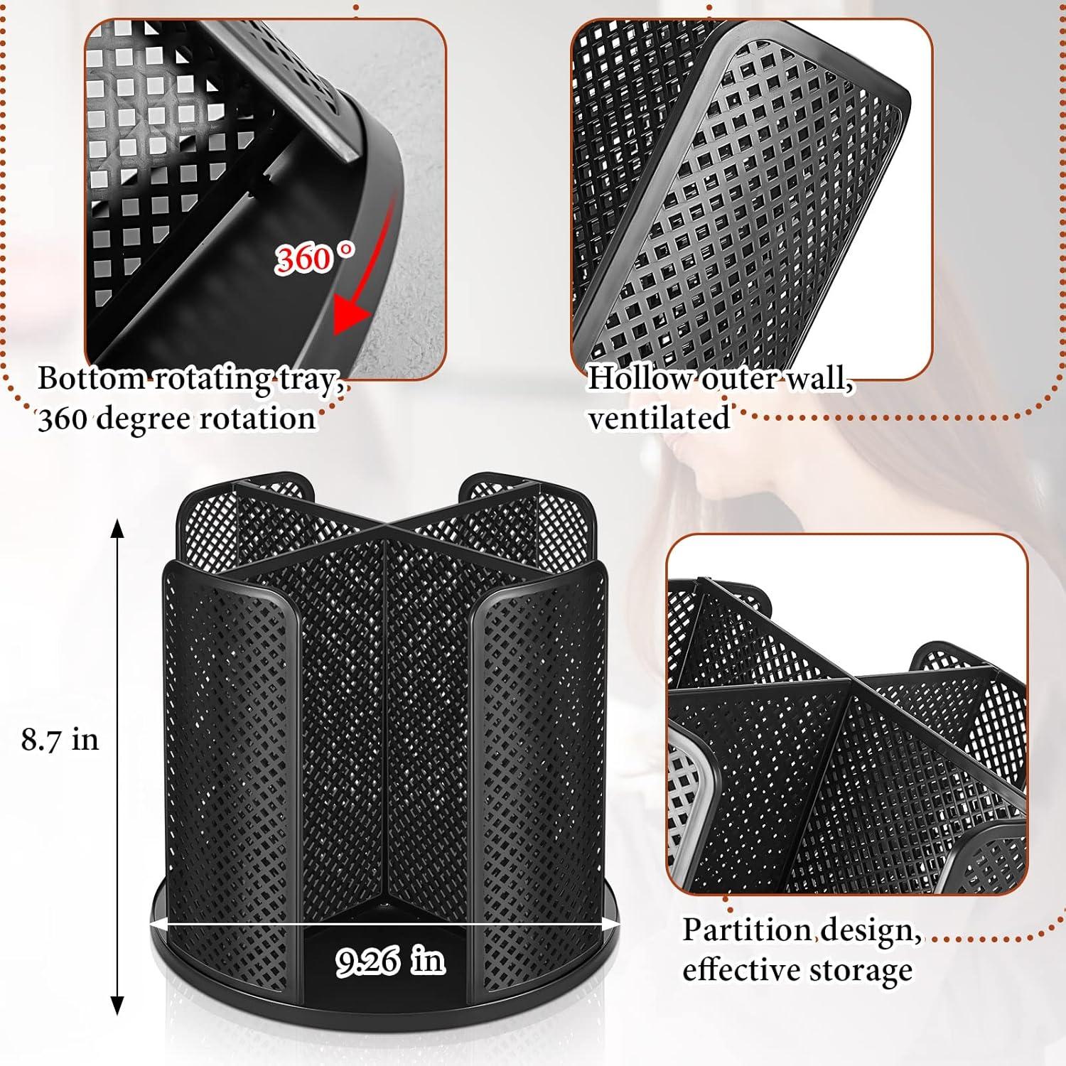 Dispensador de Tazas de Papel Hoolerry 2 Pcs Negro 4 Compartimentos