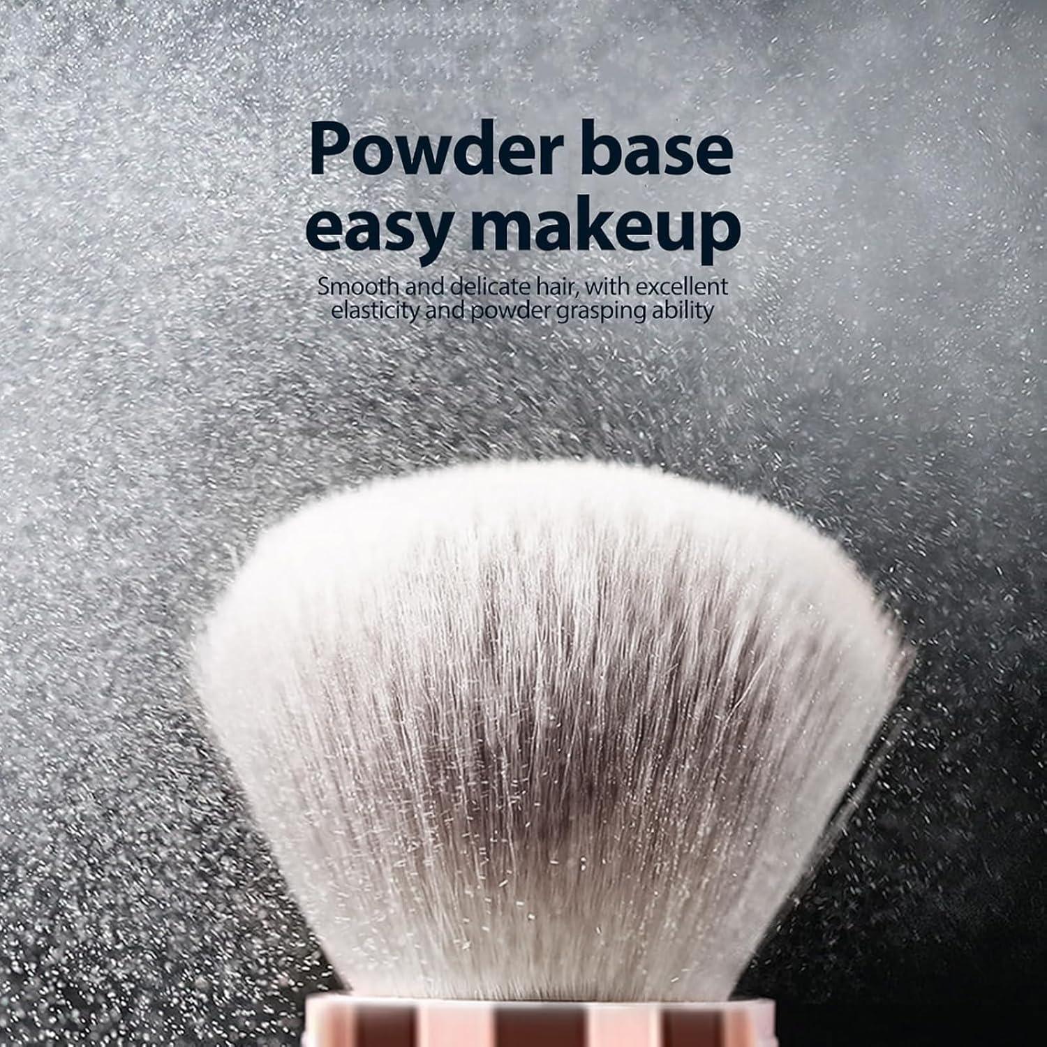 Pinceles de Maquillaje Doble Cara UAIAGM 2 Pcs Negro