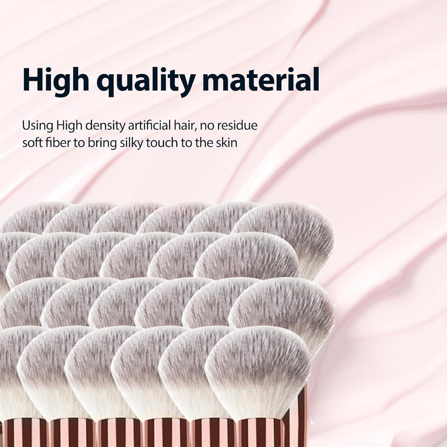 Pinceles de Maquillaje Doble Cara UAIAGM 2 Pcs Negro