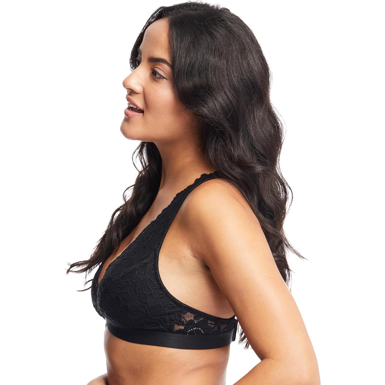 Sujetador Bralette de Encaje Jenny Jen Ivy Negro X-Large