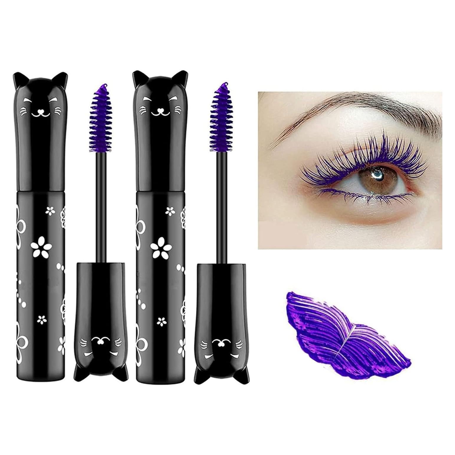 Máscara de Ojos Morada LGSZGDCN 2 PCS Resistente al Agua