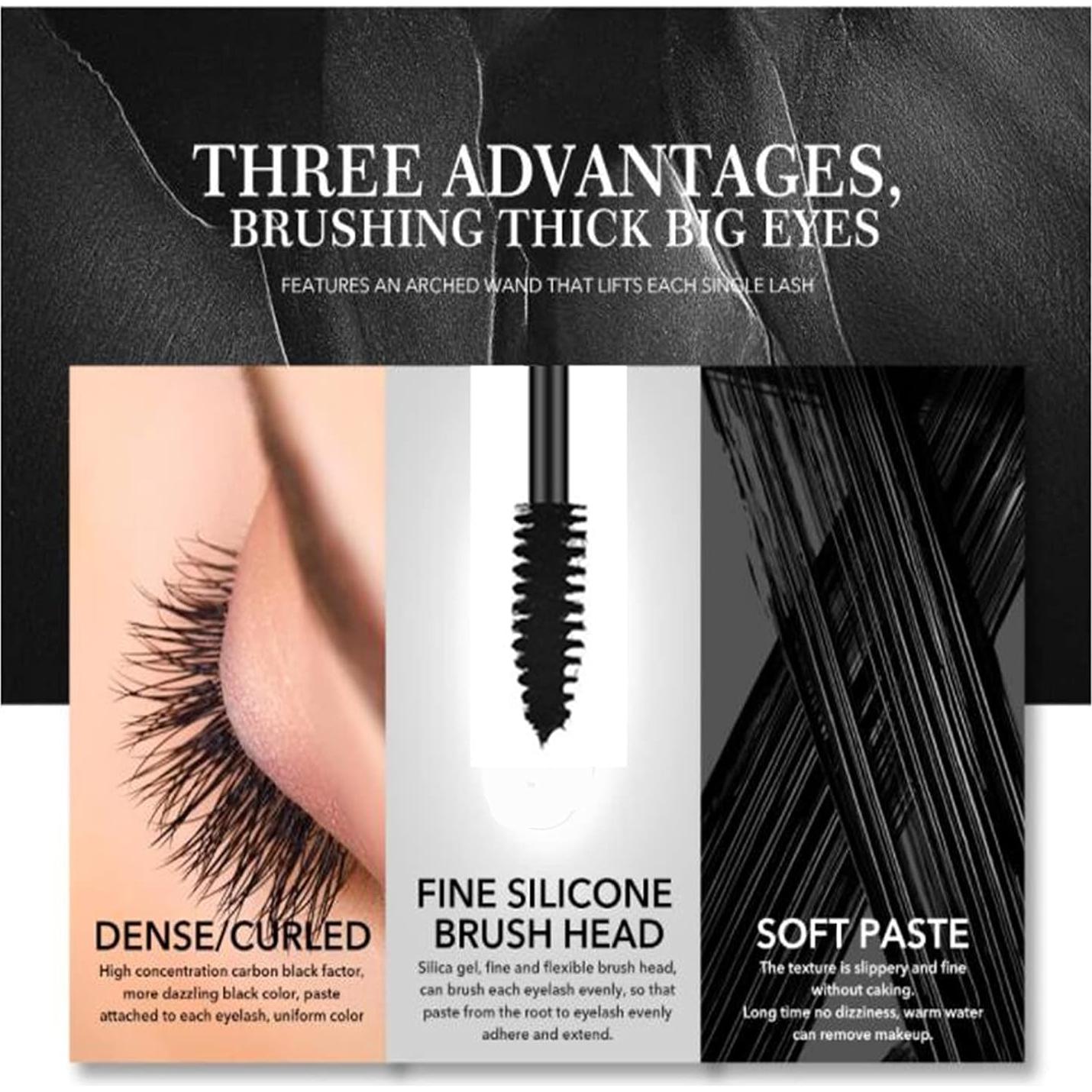 Máscara de Ojos Morada LGSZGDCN 2 PCS Resistente al Agua