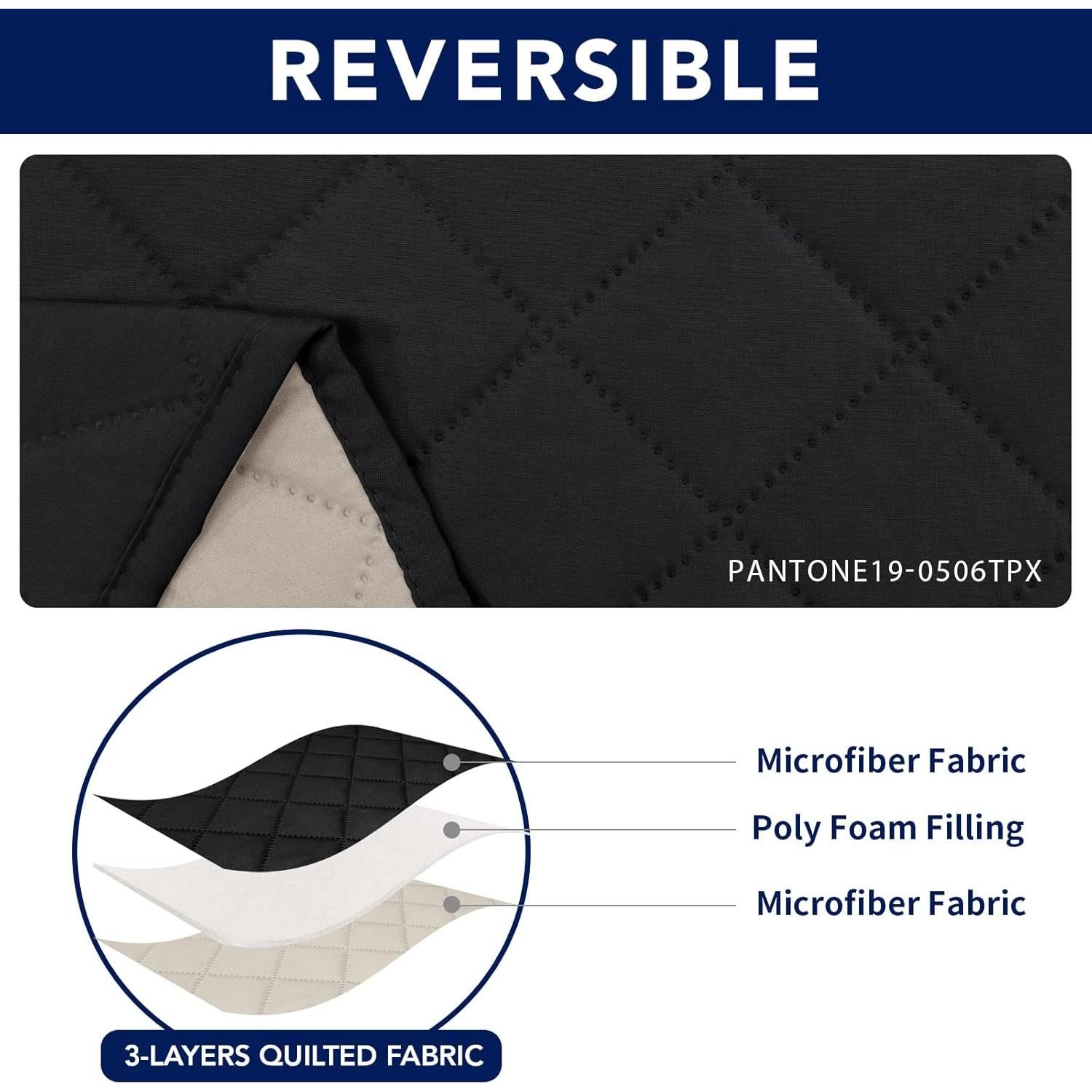 Cubierta de Sofá Reclinable PureFit 3 Asientos Resistente al Agua