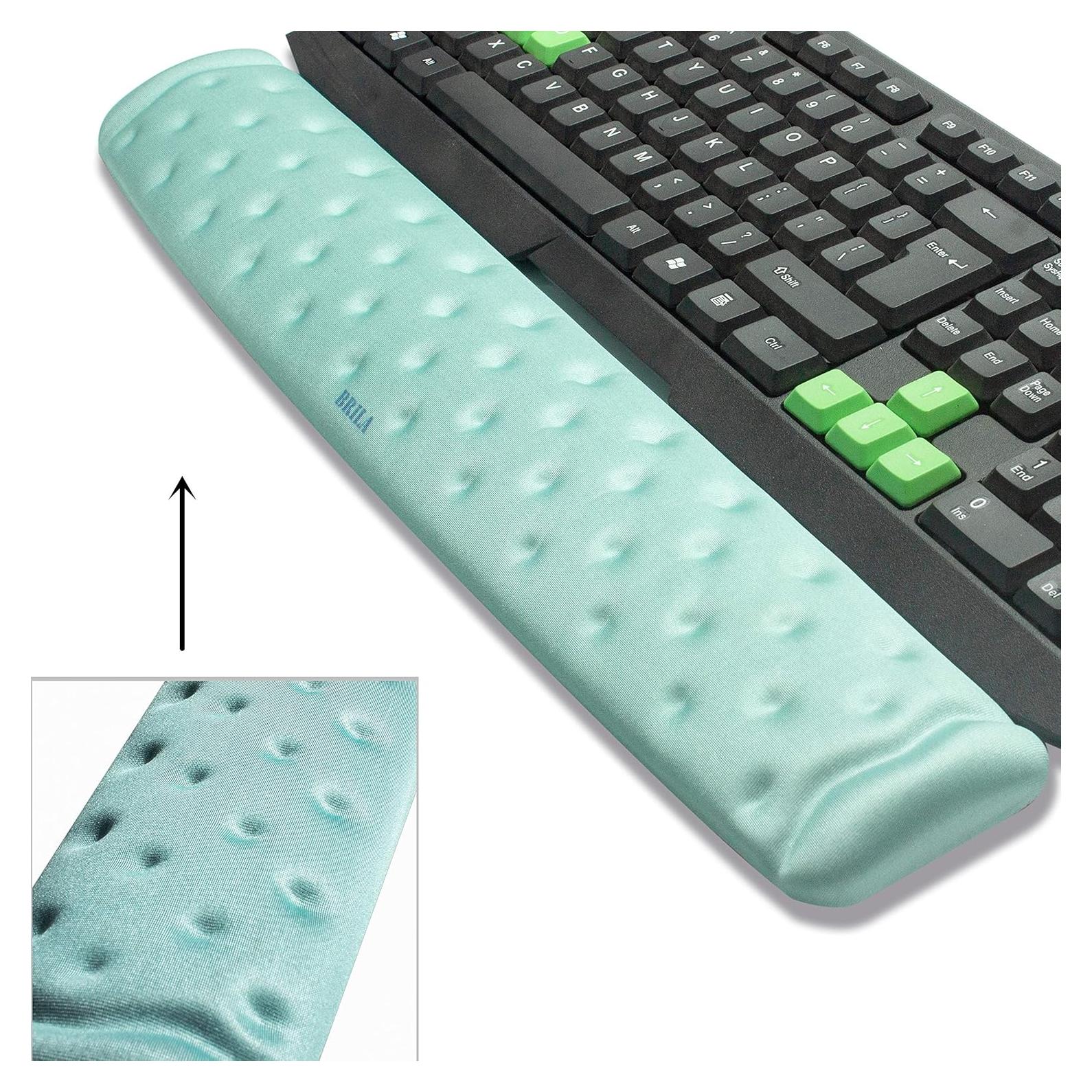 Almohadilla de Soporte para Muñeca BRILA Ergonómica Aguamarina