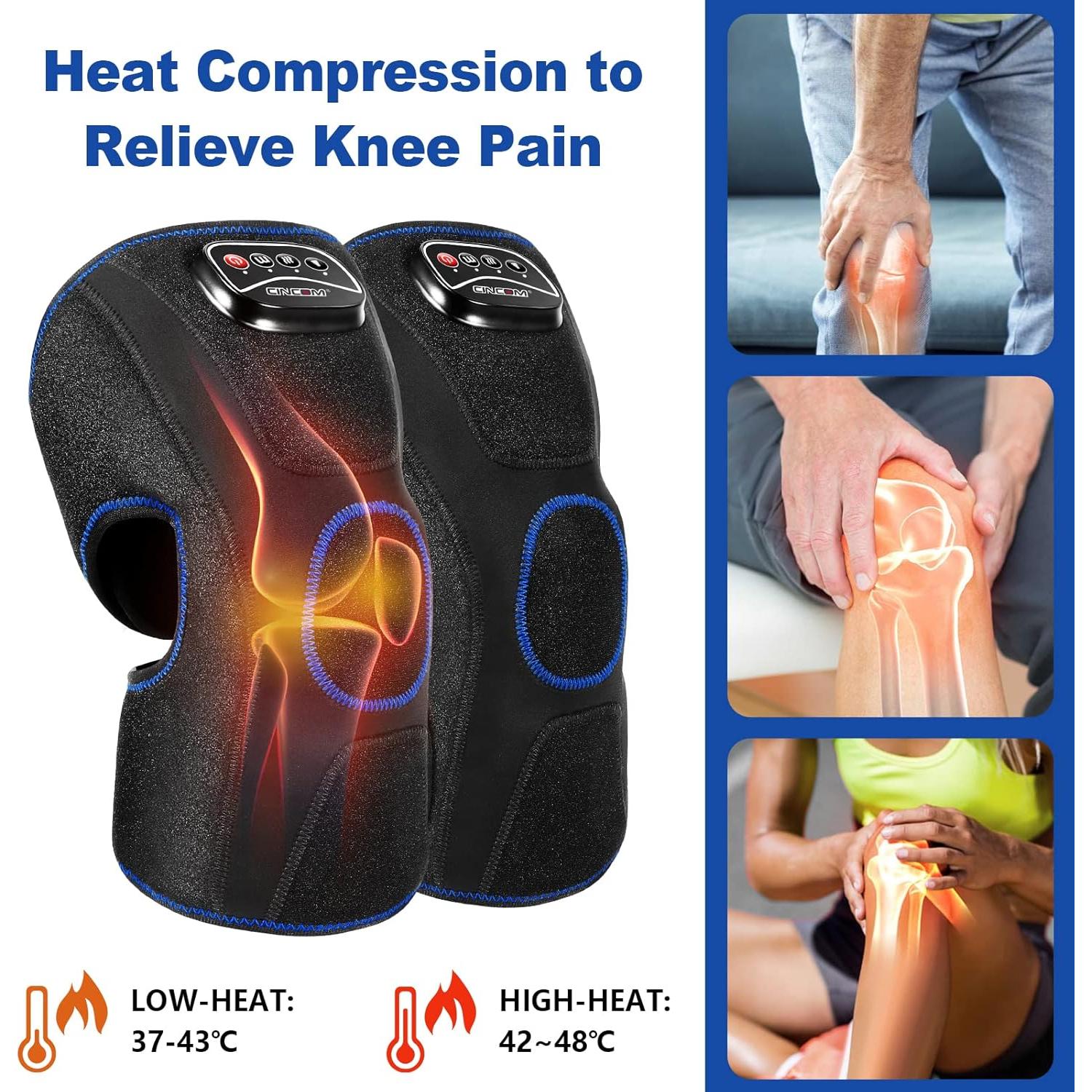 Masajeador de Rodilla CINCOM con Calor y Compresión