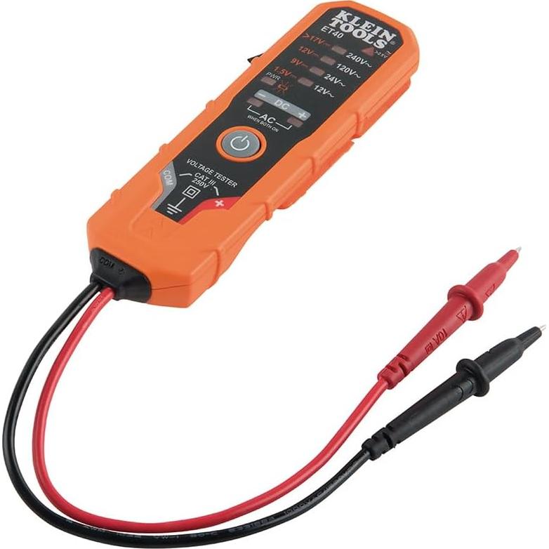 Probador Digital de Voltaje AC/DC Klein Tools ET40 12-240V