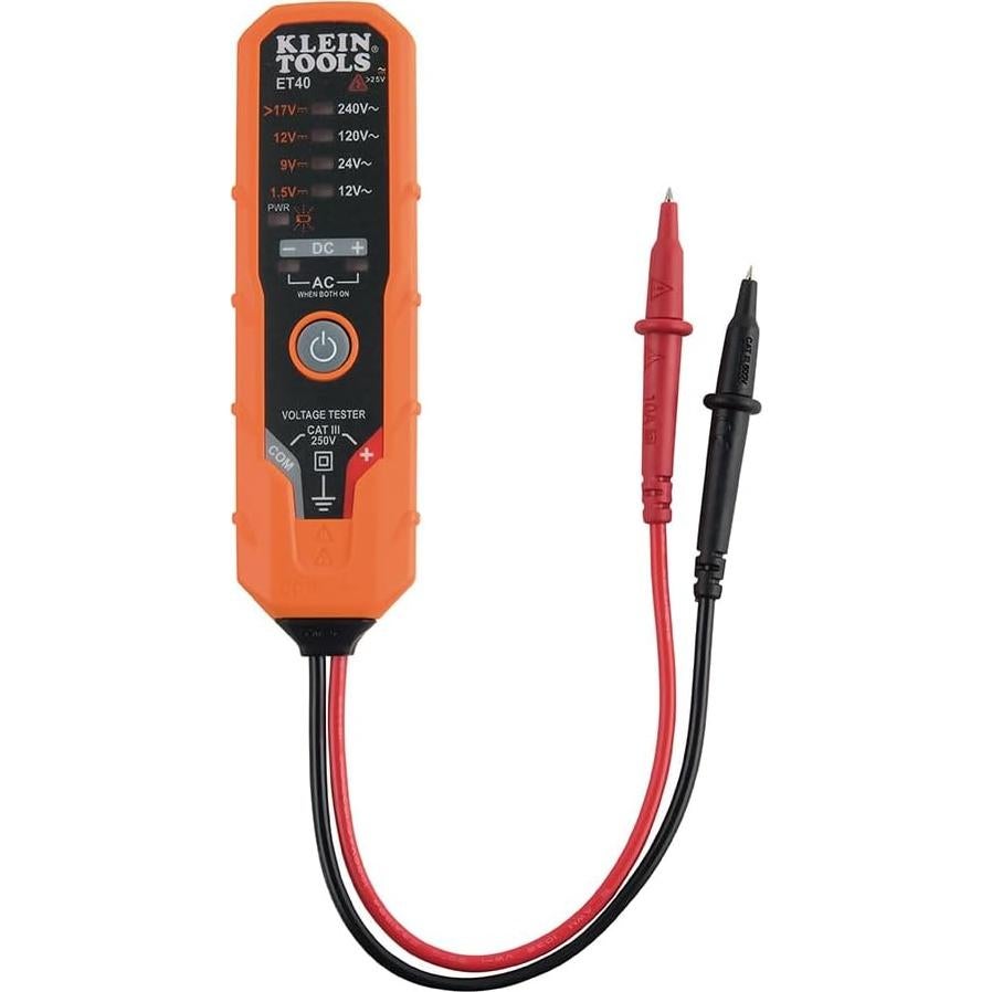 Probador Digital de Voltaje AC/DC Klein Tools ET40 12-240V