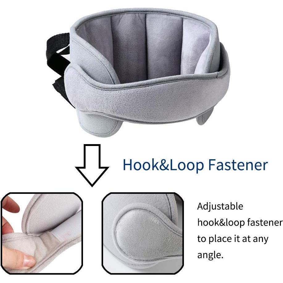 Banda de Soporte para Cabeza de Silla de Auto Bebé StoHua Gris