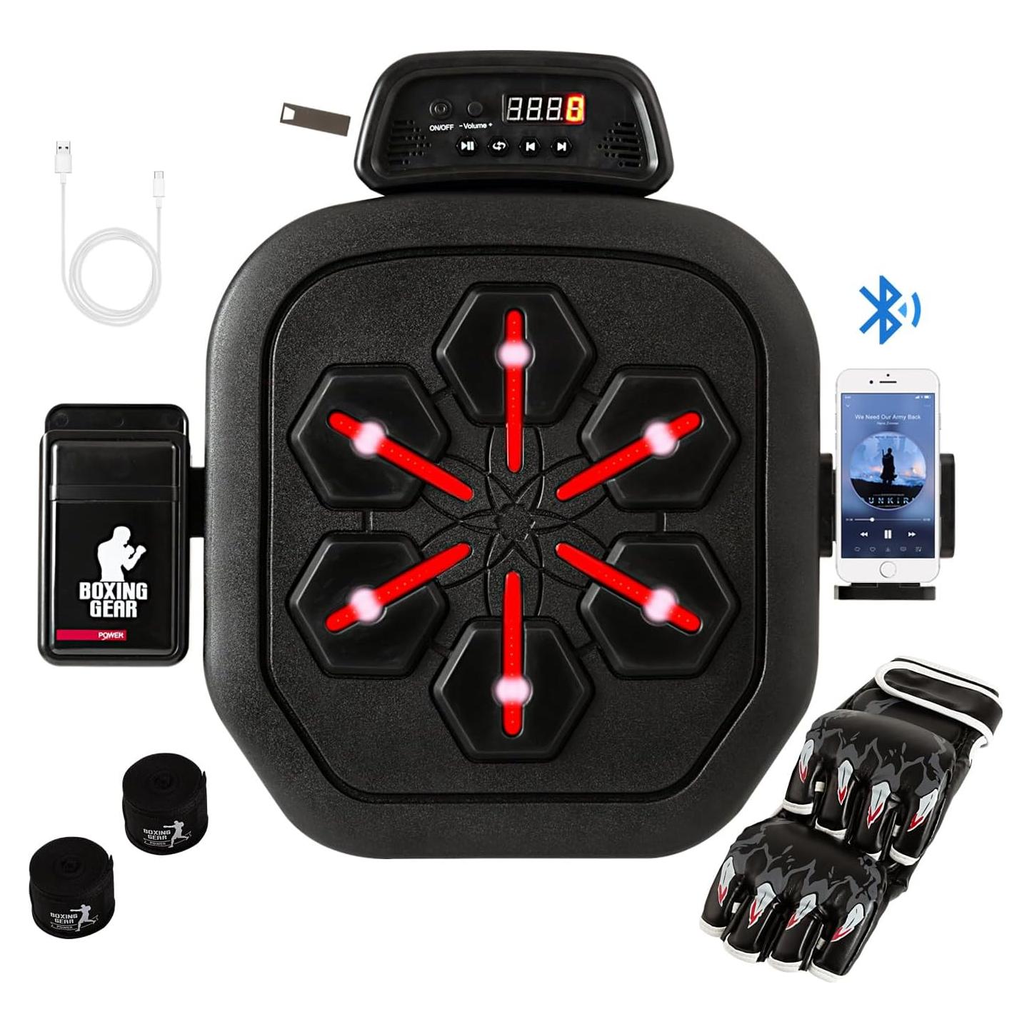 Máquina de Boxeo Musical Inteligente Haigang HG-SBOXM 40x42cm